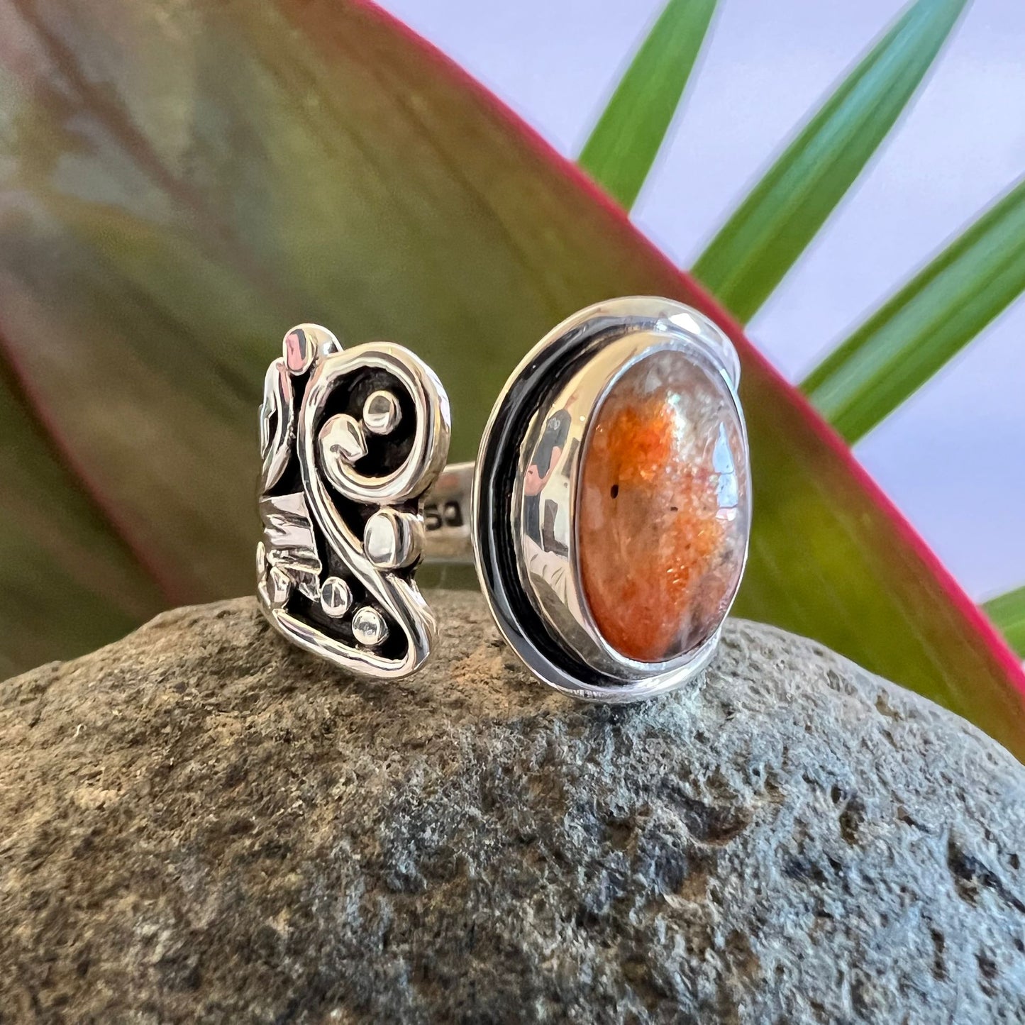 Size 6 950 SilverPiedra de Sol Ring
