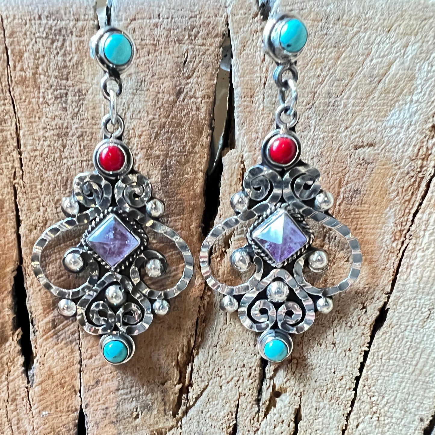 4cm Solid 925 Silver Earrings