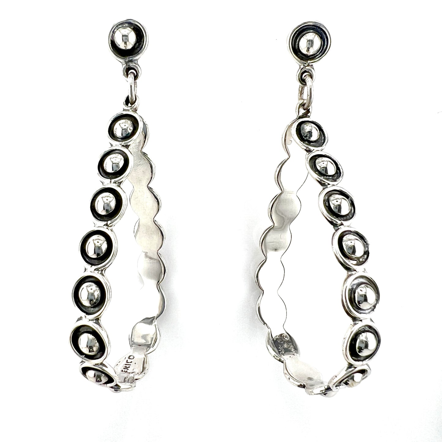 6cm Solid 925 Silver Earrings