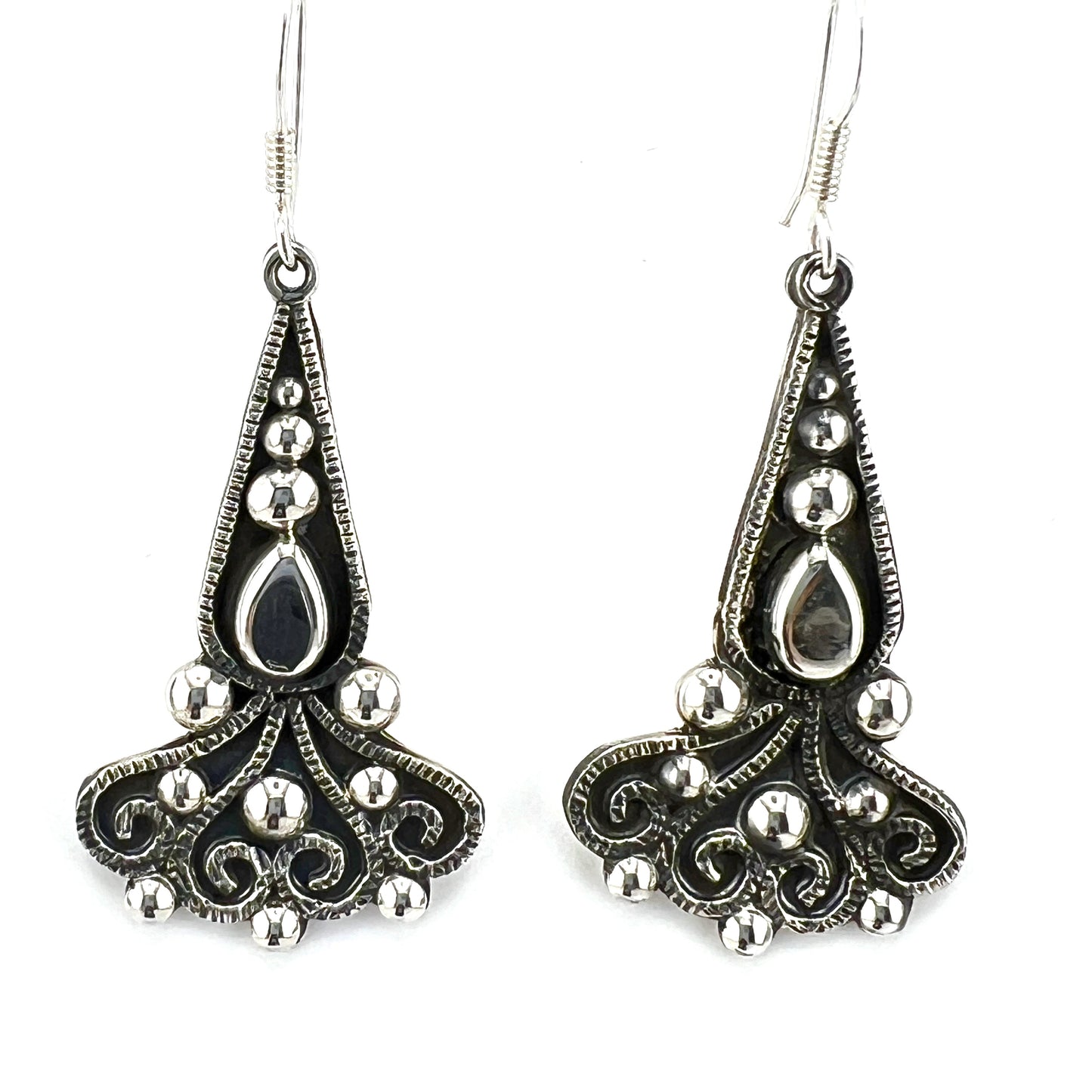 5cm Solid 925 Silver Earrings