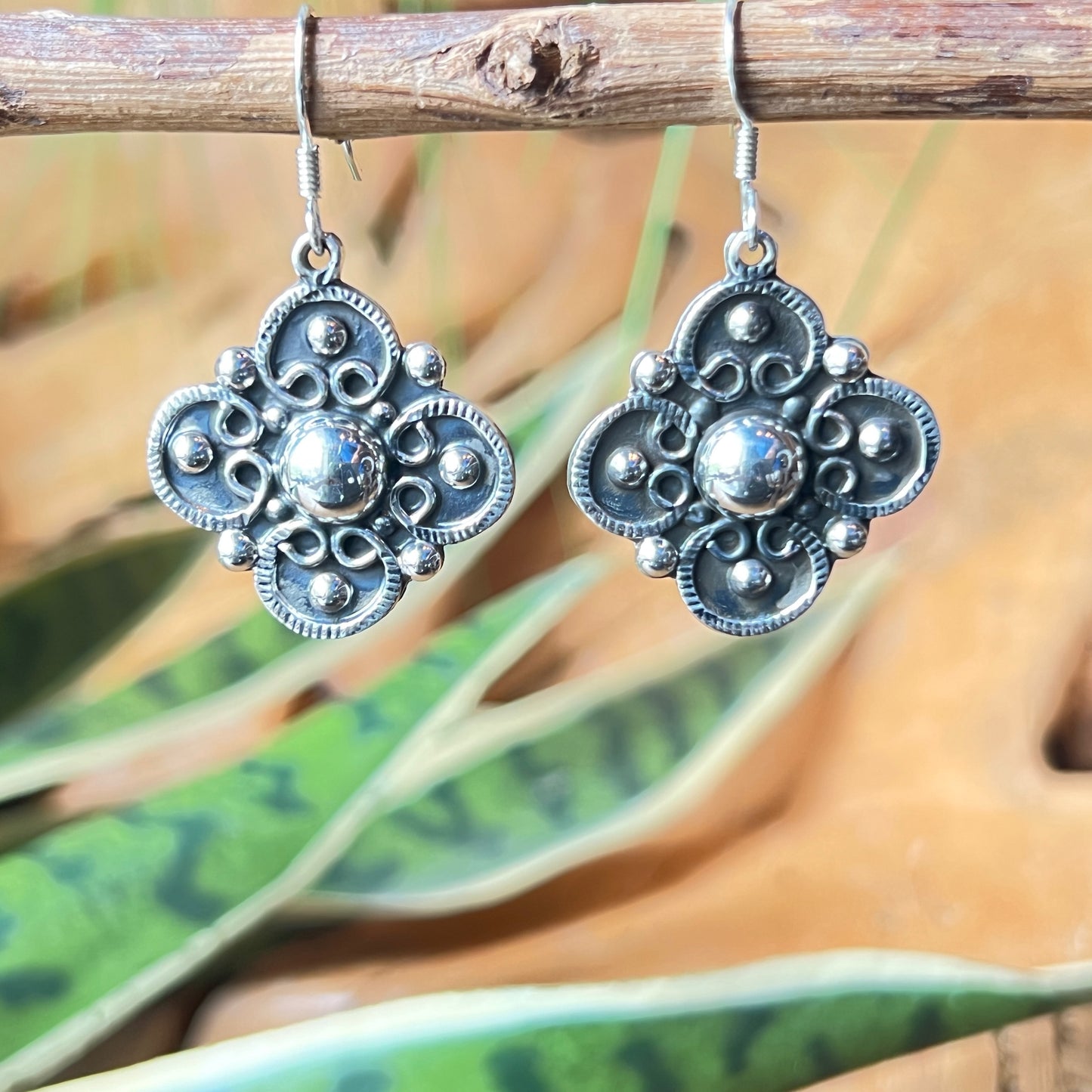 3cm Solid 925 Silver Earrings