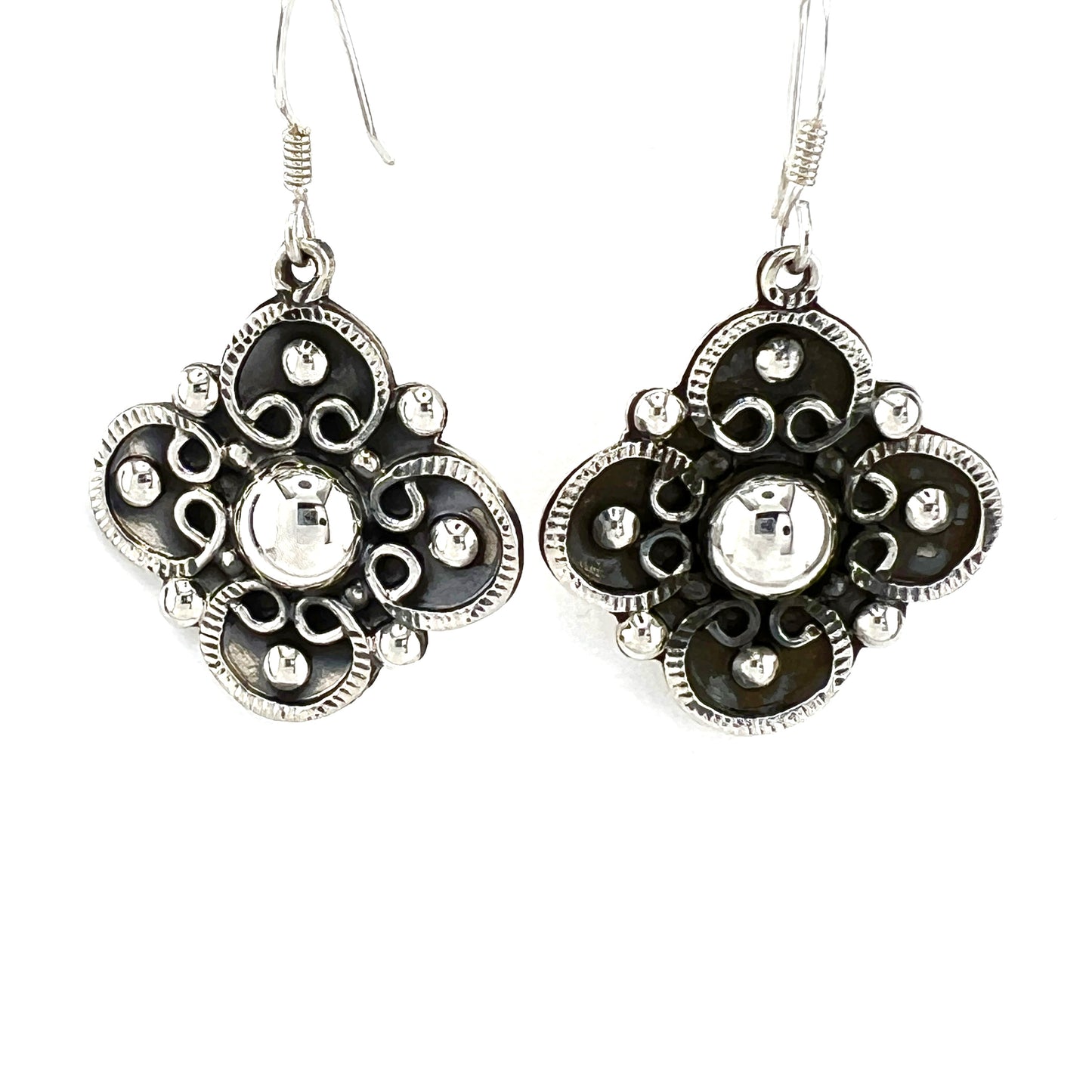 3cm Solid 925 Silver Earrings