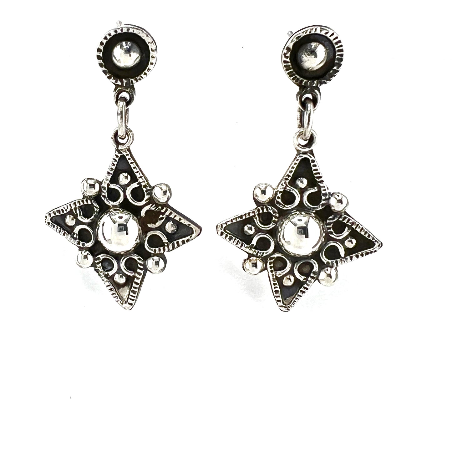 3cm Solid 925 Silver Earrings