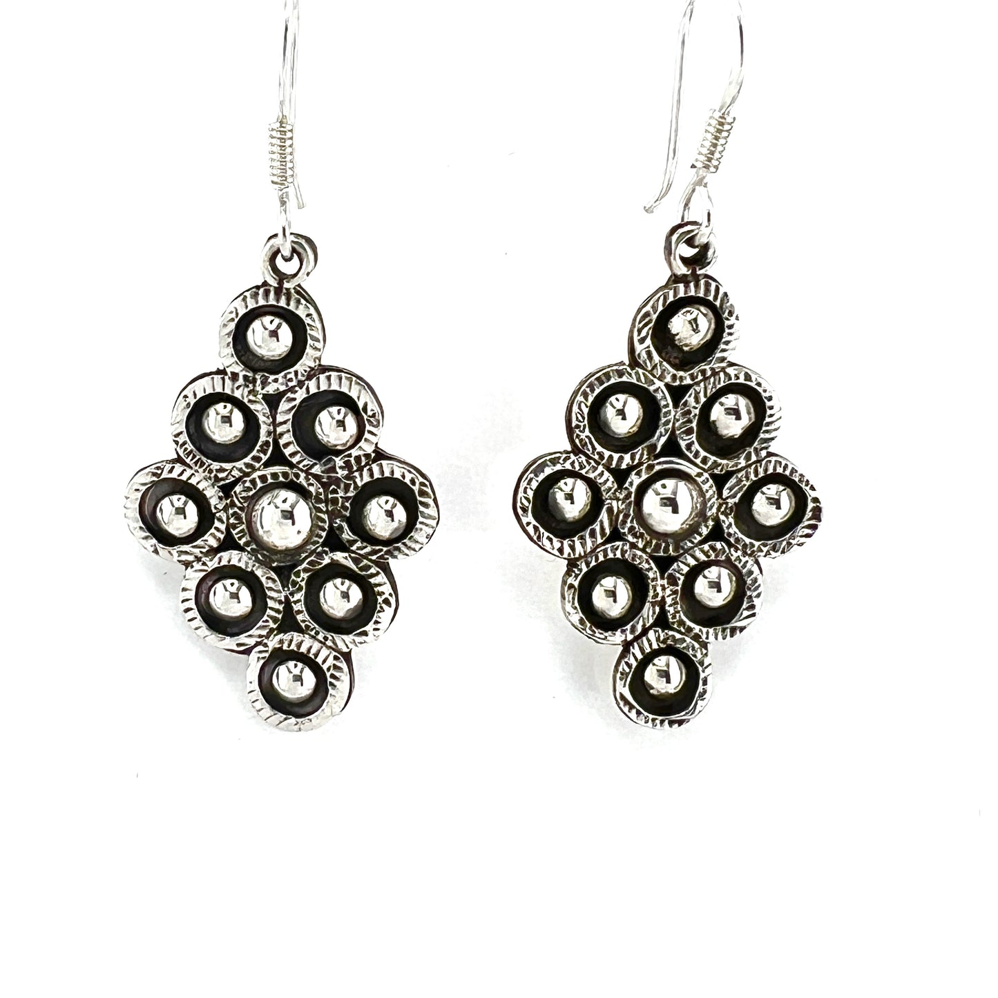 4cm Solid 925 Silver Earrings