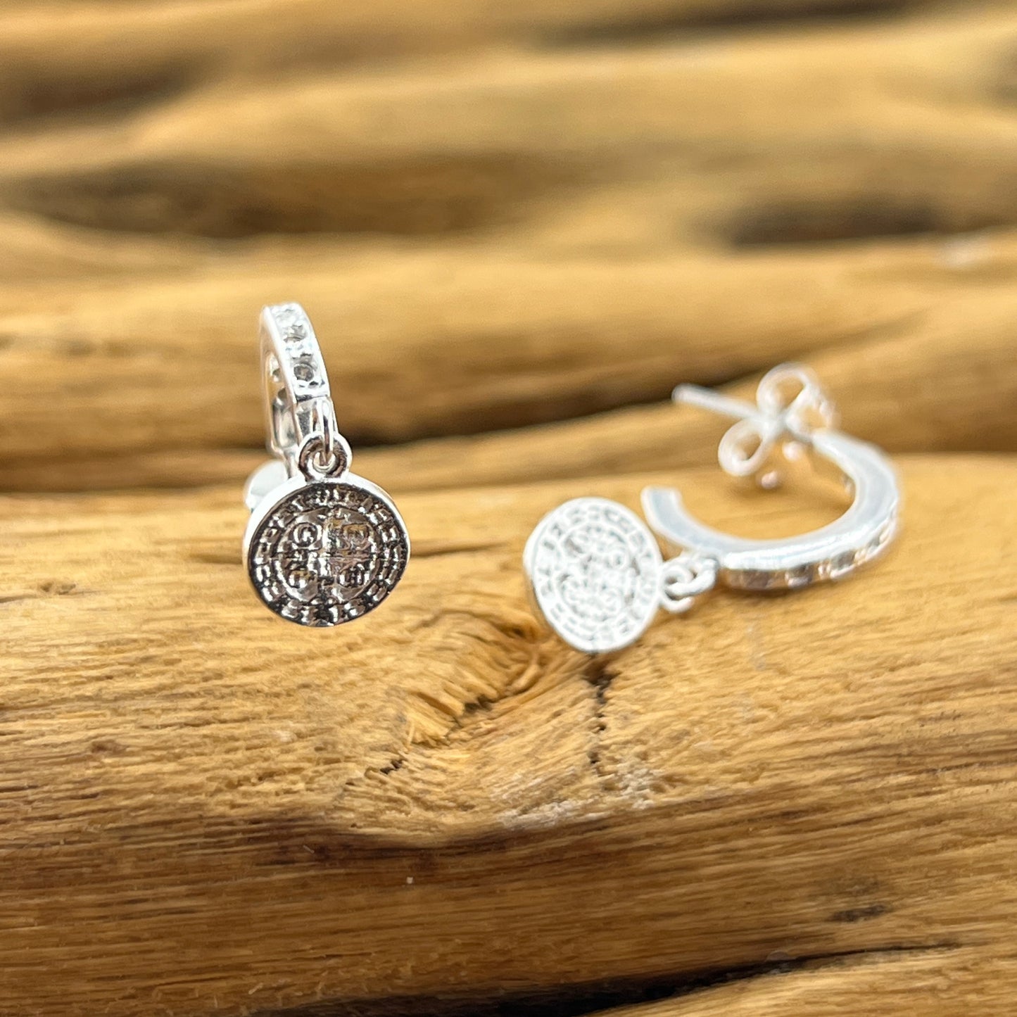 20mm HOOP .925 Silver Earrings ST BENITO