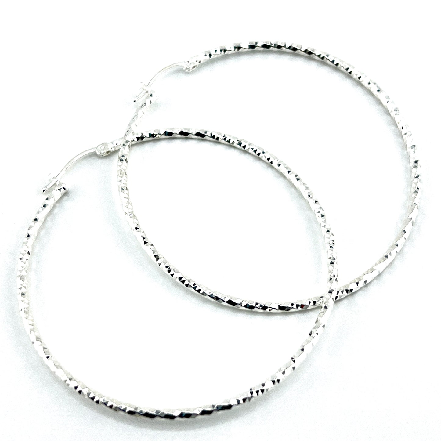 55mm HOOP .925 Silver Earrings