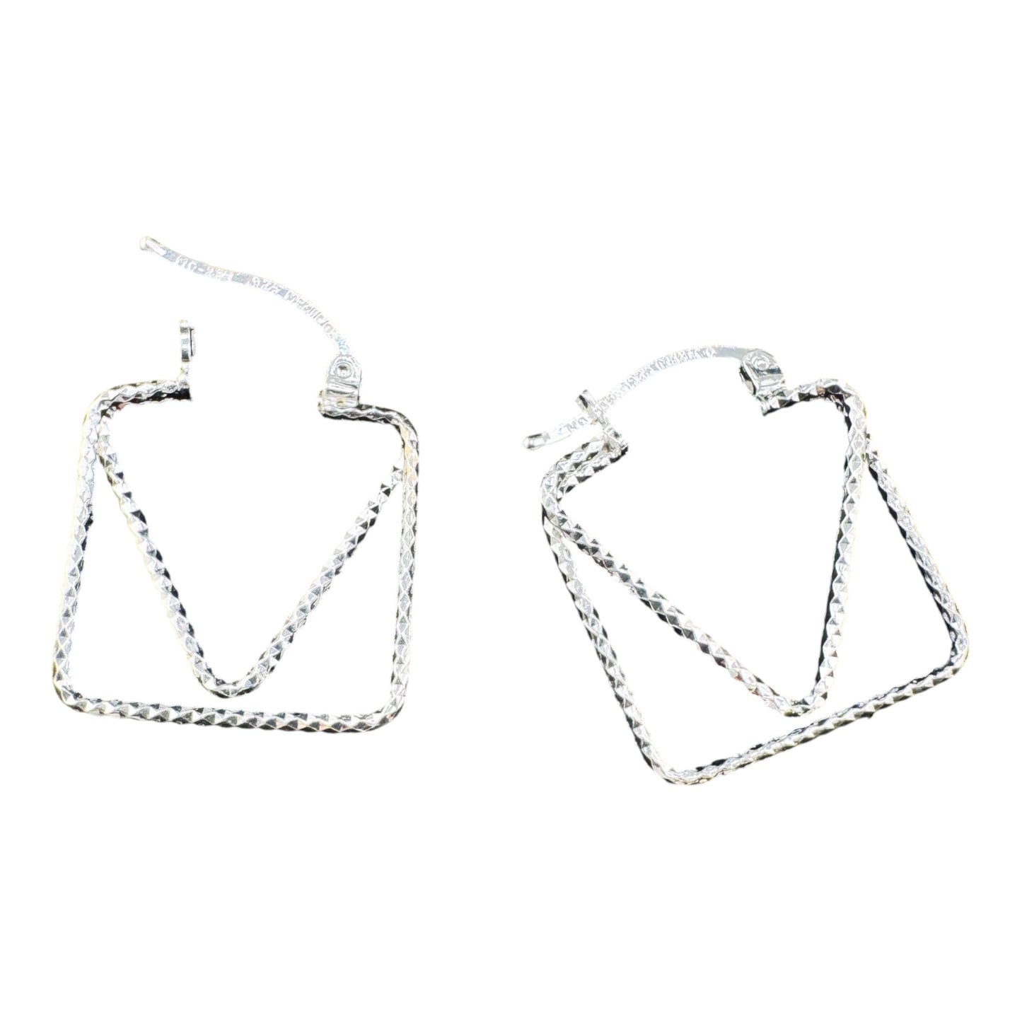 Triangle drop earrings