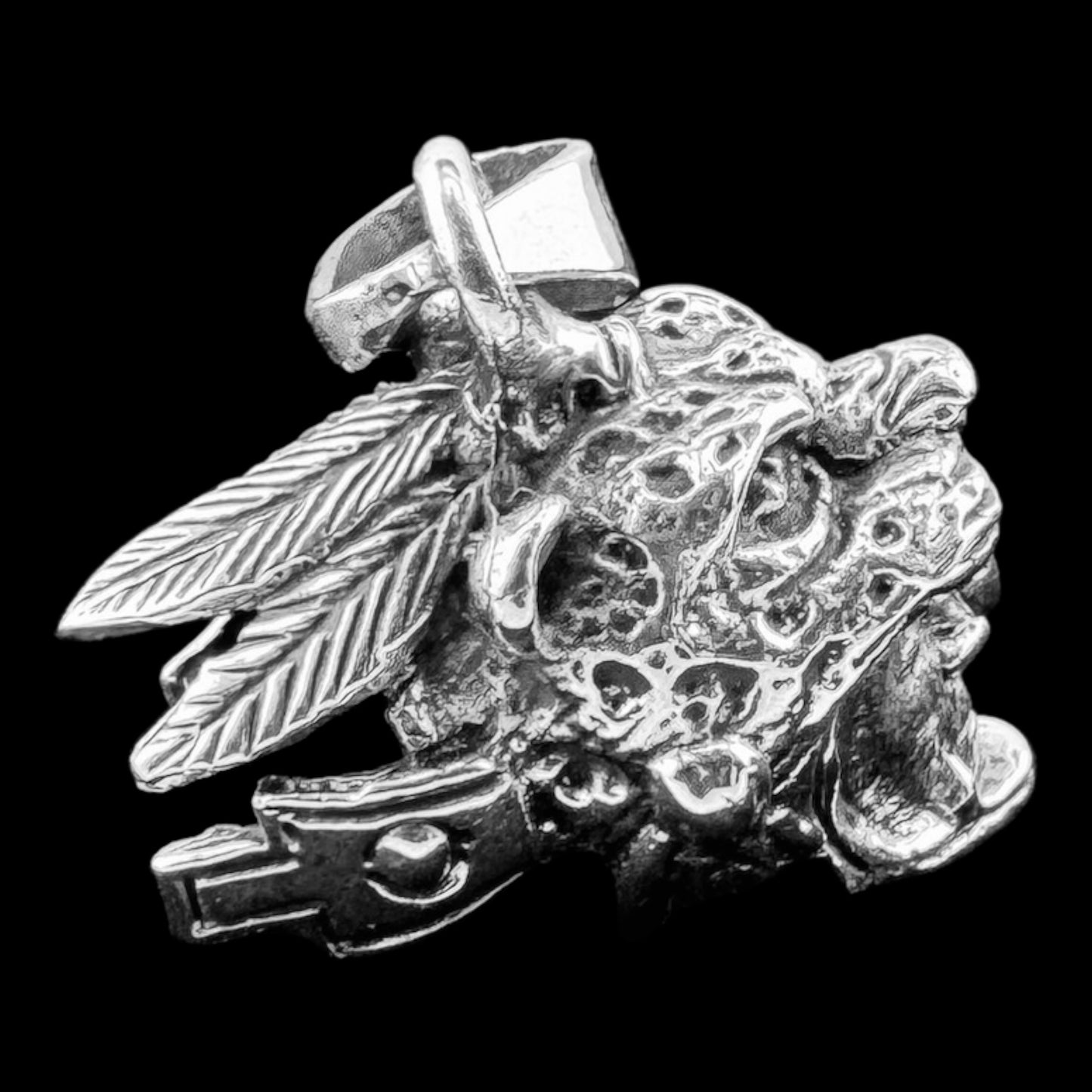 925 Silver Aztec Warrior Pendant