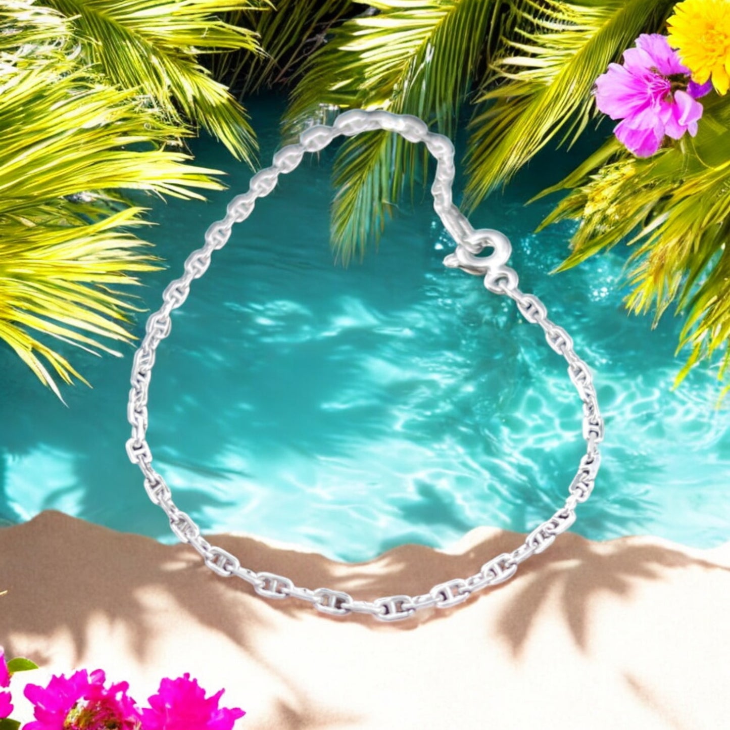 925 Sterling Silver Bracelet Chain GICCO ANCLA 050