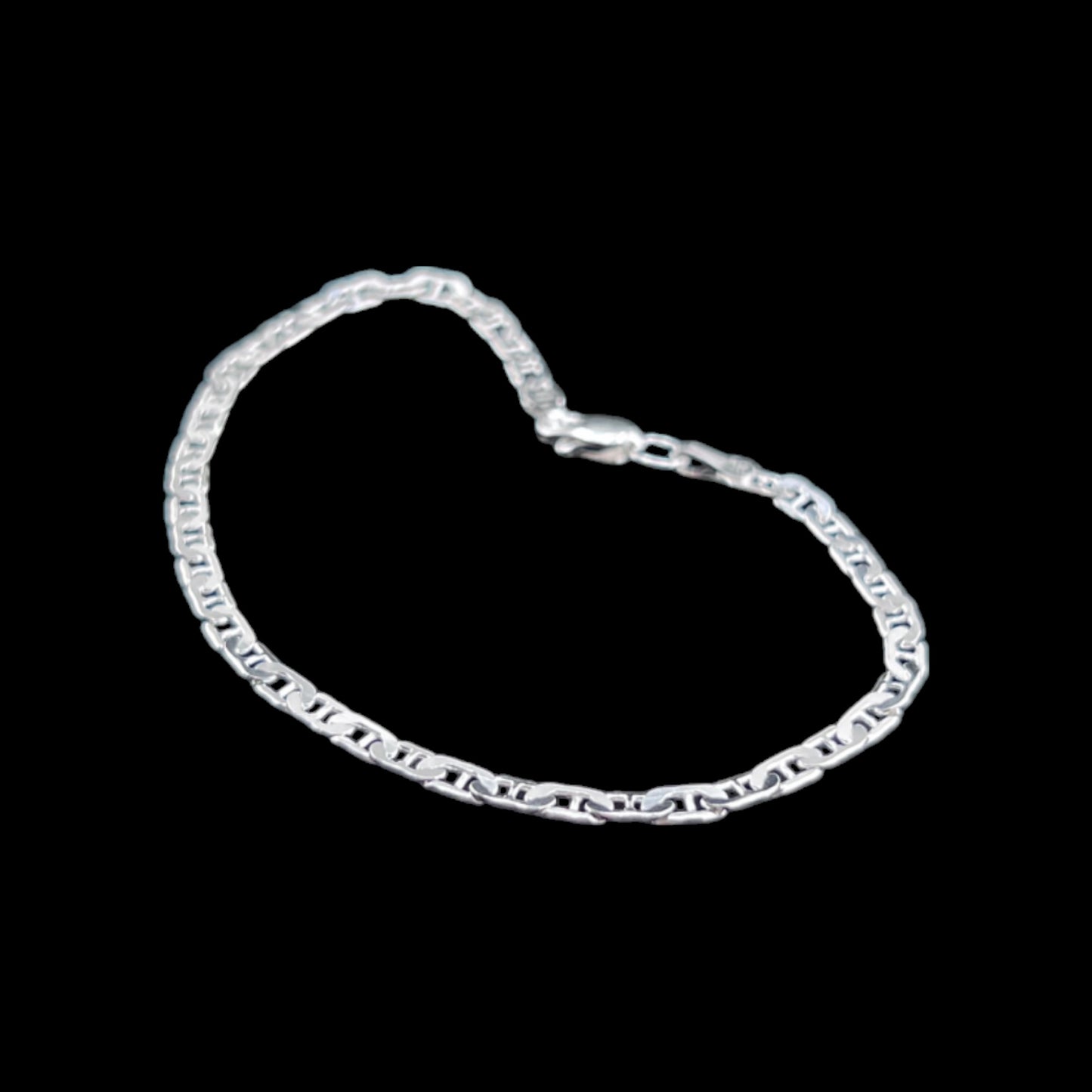 925 Sterling Silver Bracelet Chain GUCCI ANCLA 070 MARTILLADA ZEG