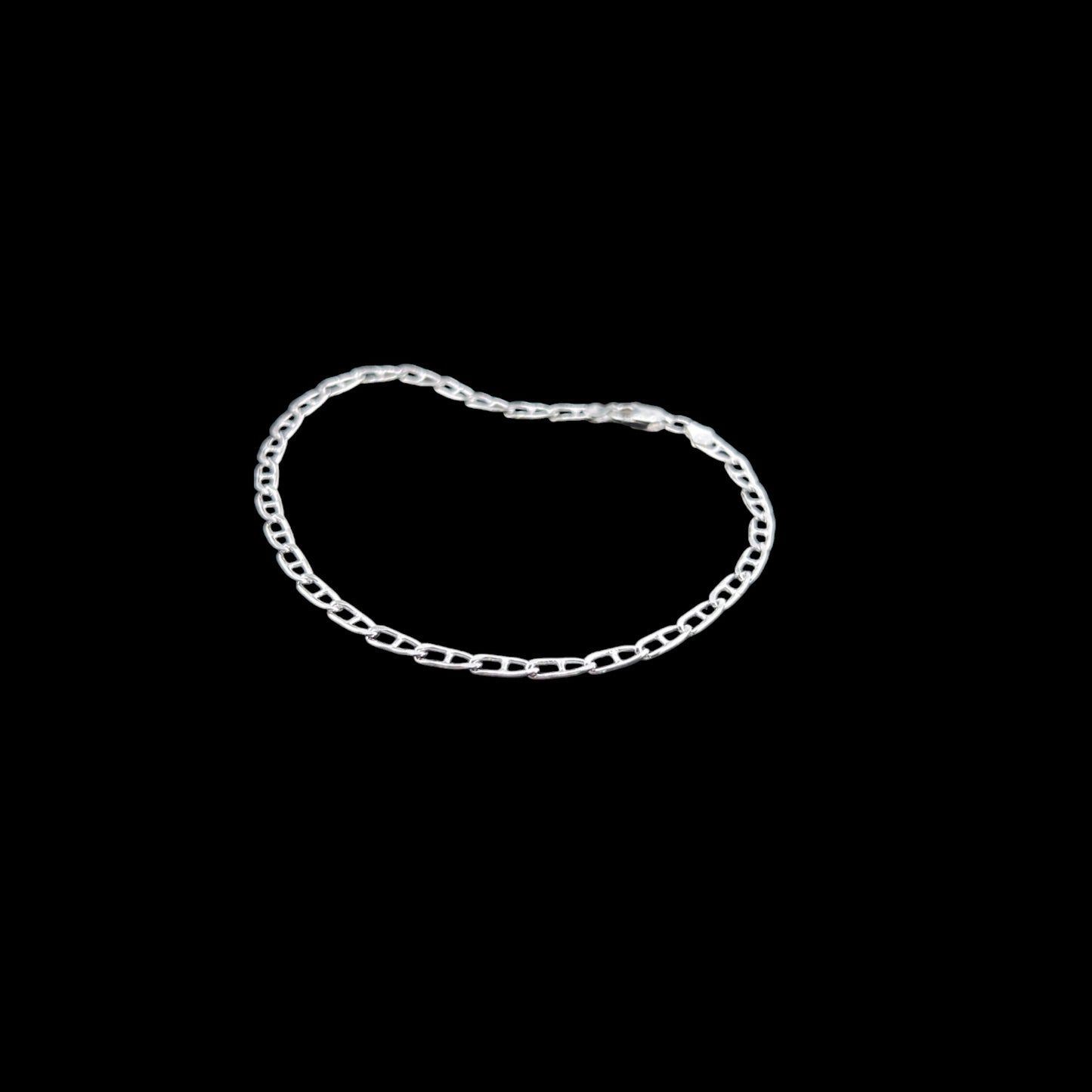 925 Sterling Silver Bracelet Chain GUCCI 080