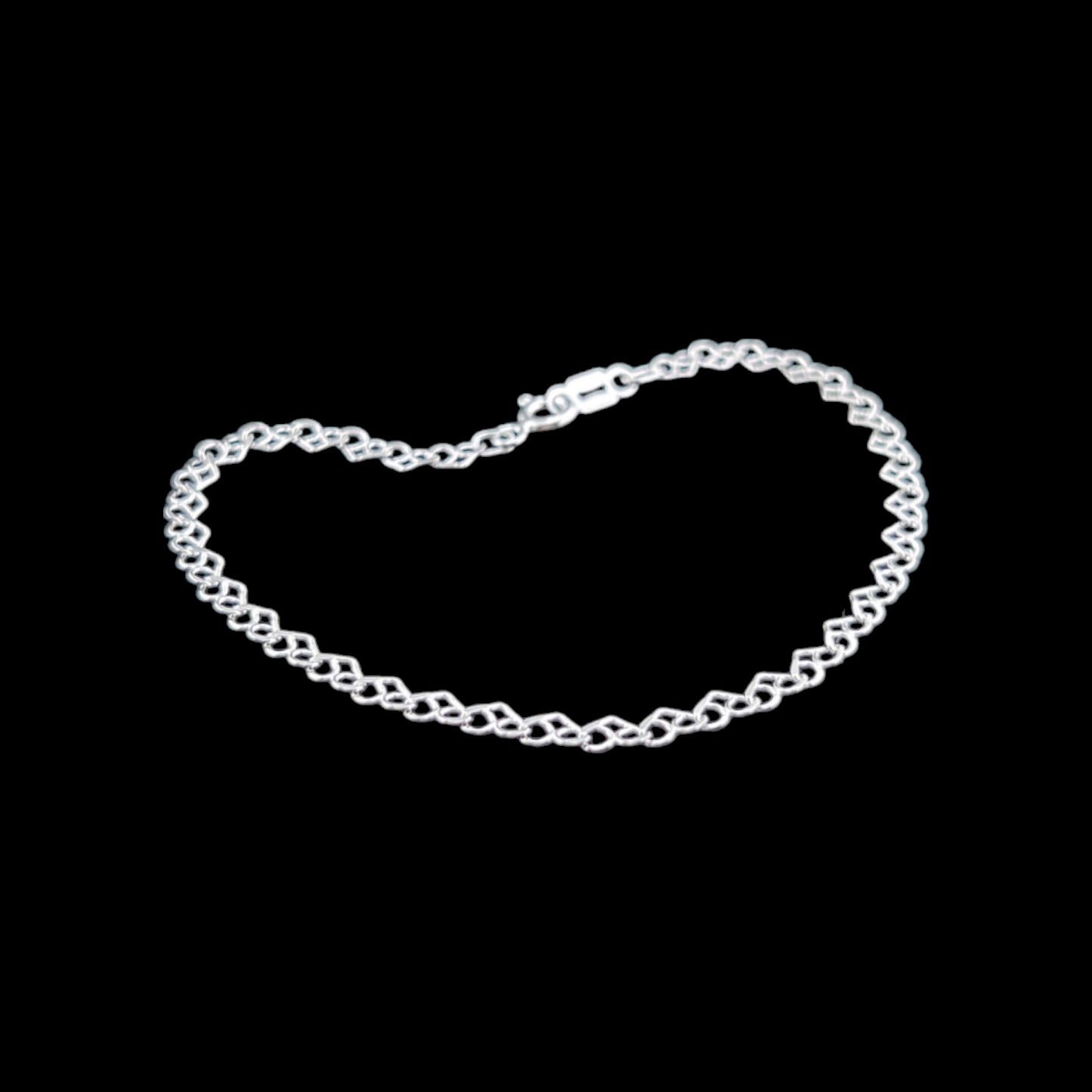 925 Sterling Silver Bracelet Chain LOVE 050