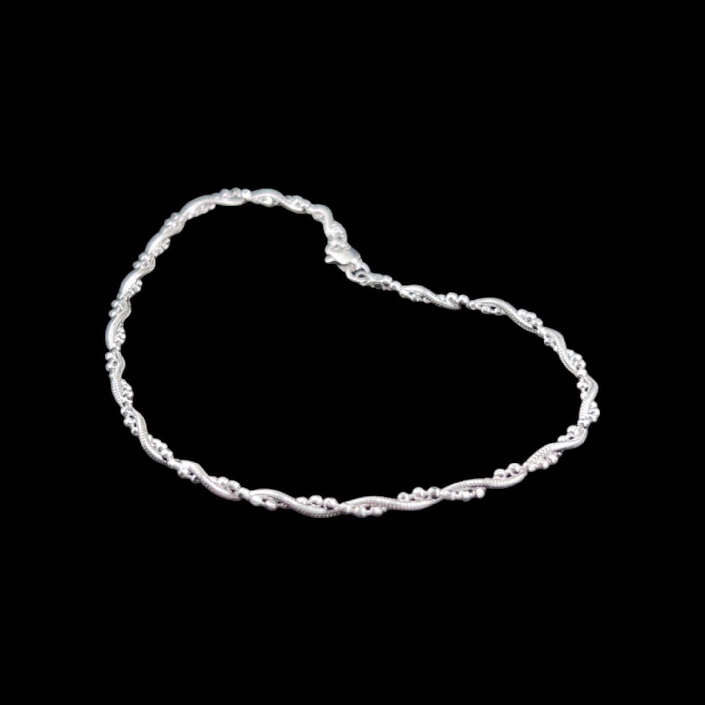 925 Sterling Silver Bracelet Chain GUCCI ANCLA 120