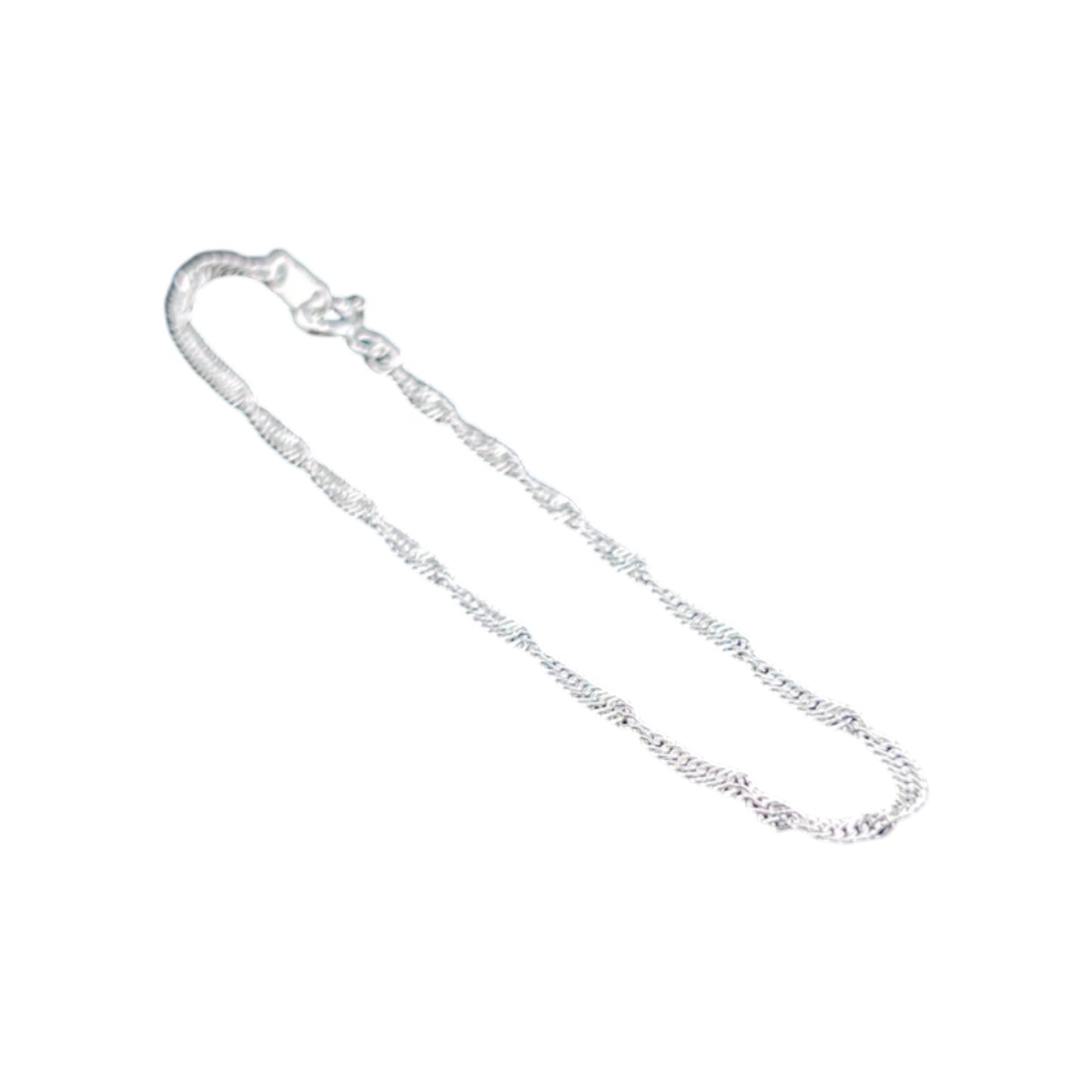 925 Sterling Silver Bracelet Chain SINGAPUR 030