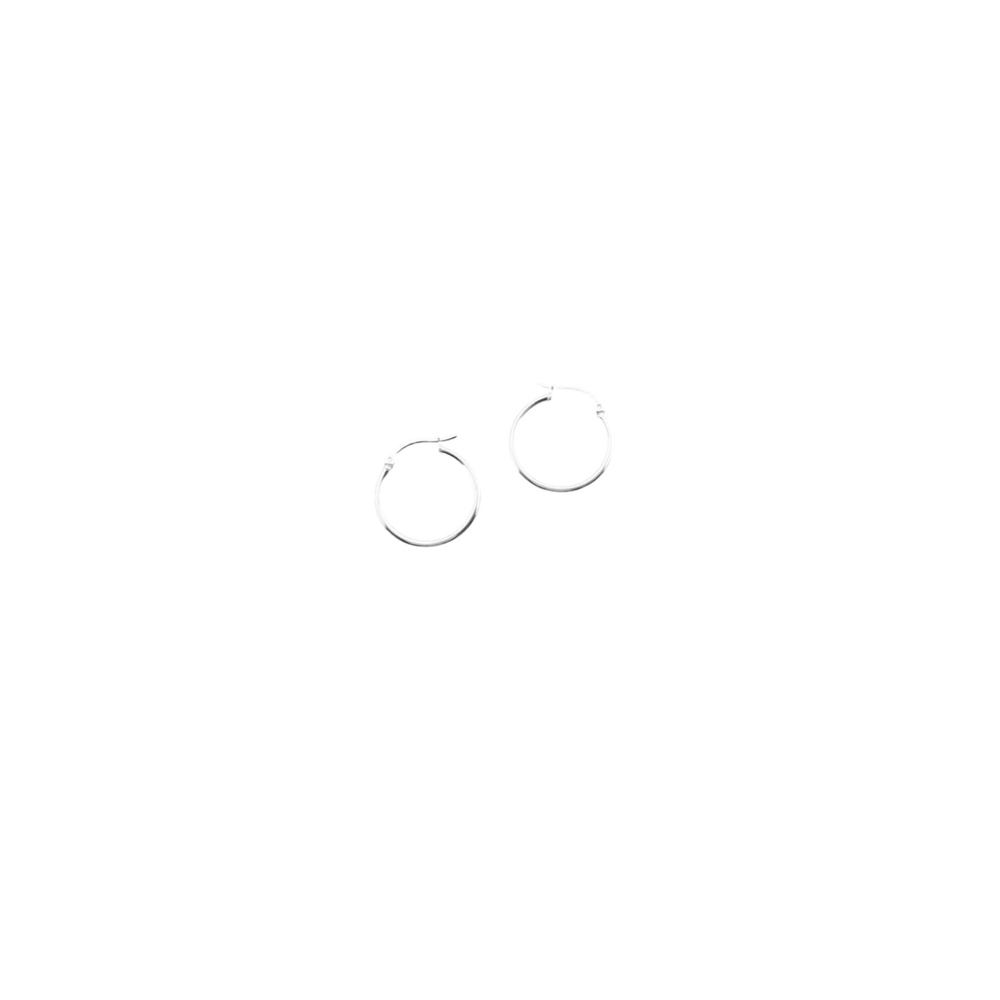 925 HOOP Silver Earrings AL035