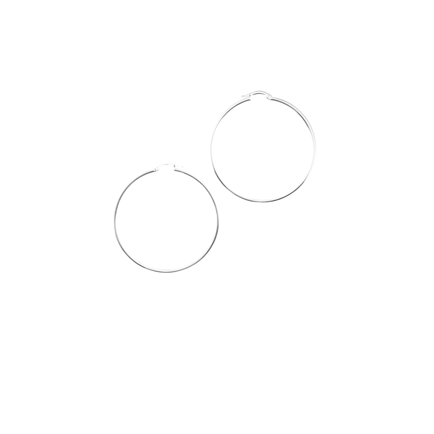 925 HOOP Silver Earrings AL035