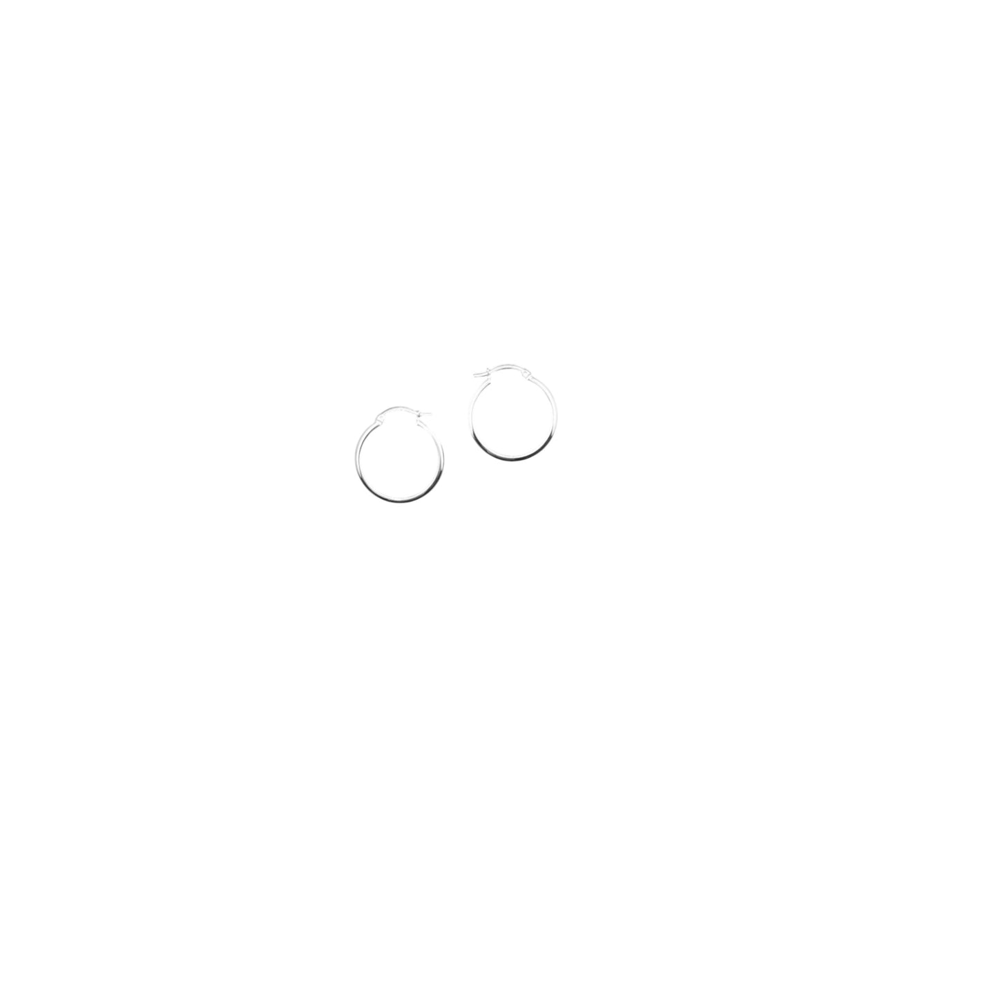 925 HOOP Silver Earrings AL038