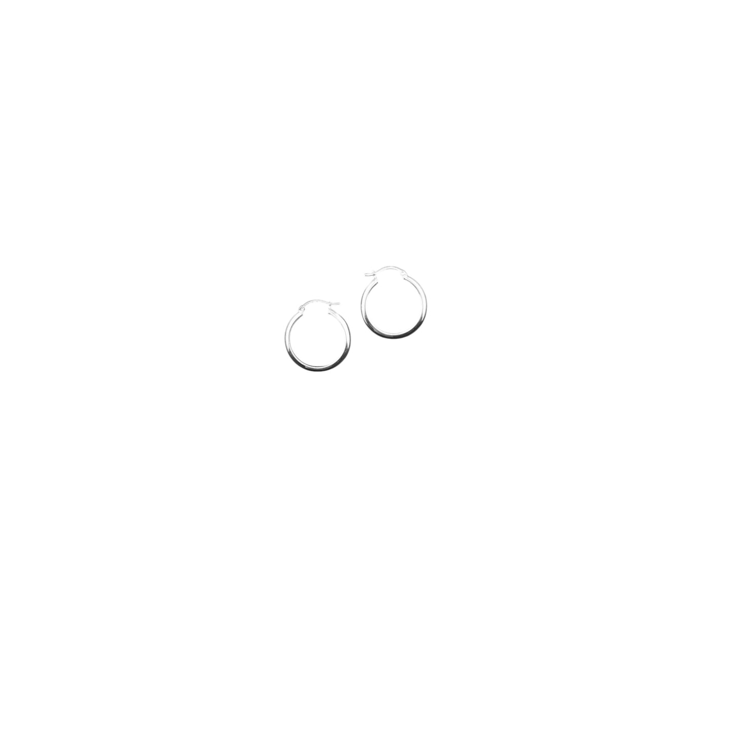 925 HOOP Silver Earrings AL017