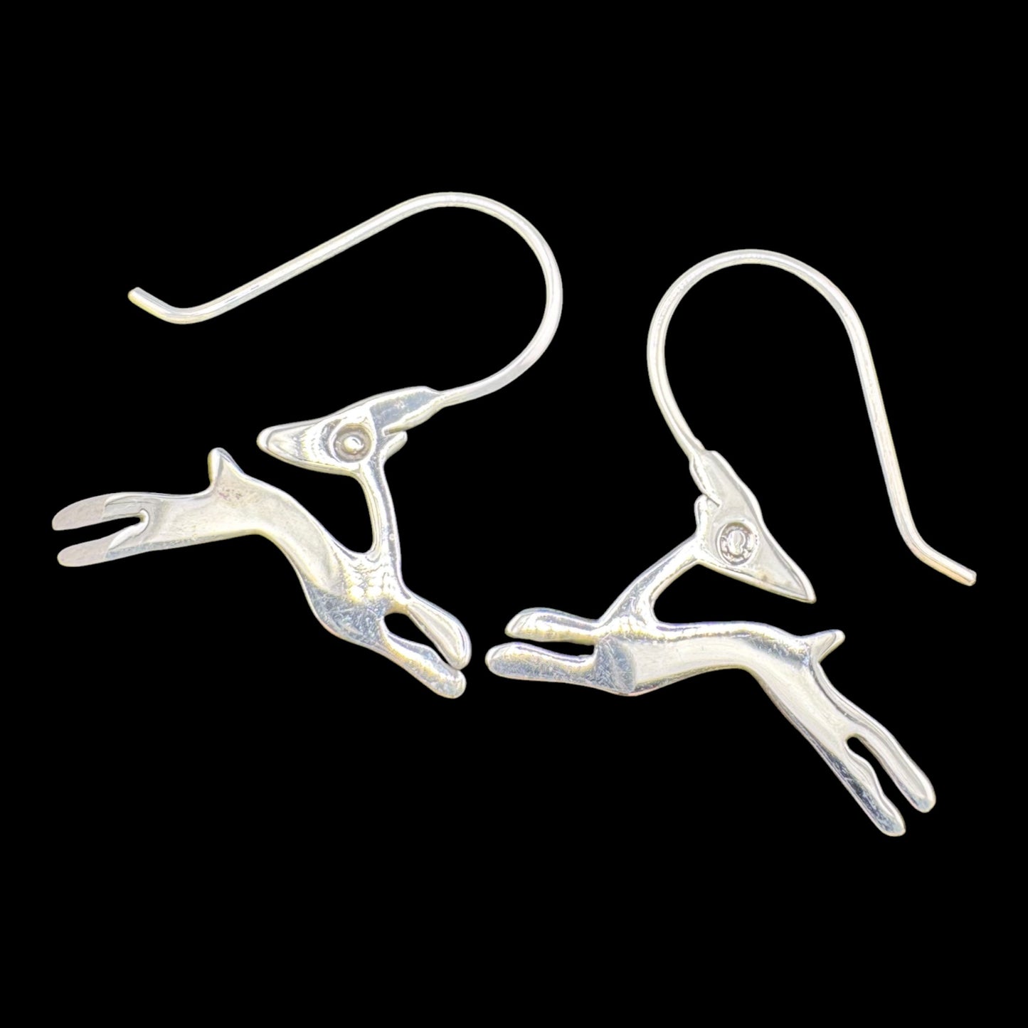 Reindeer drop earrings