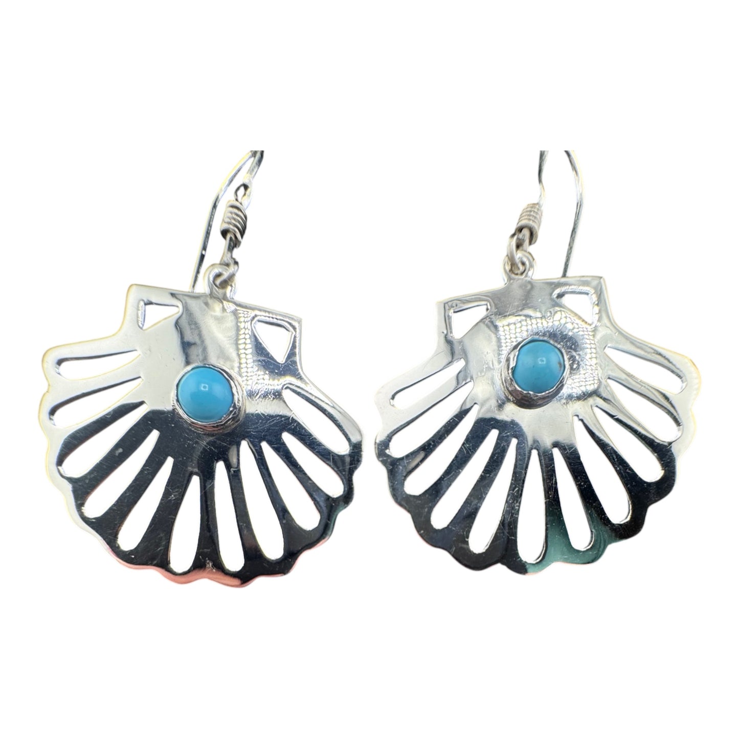 Concha c/Turquesa drop earrings
