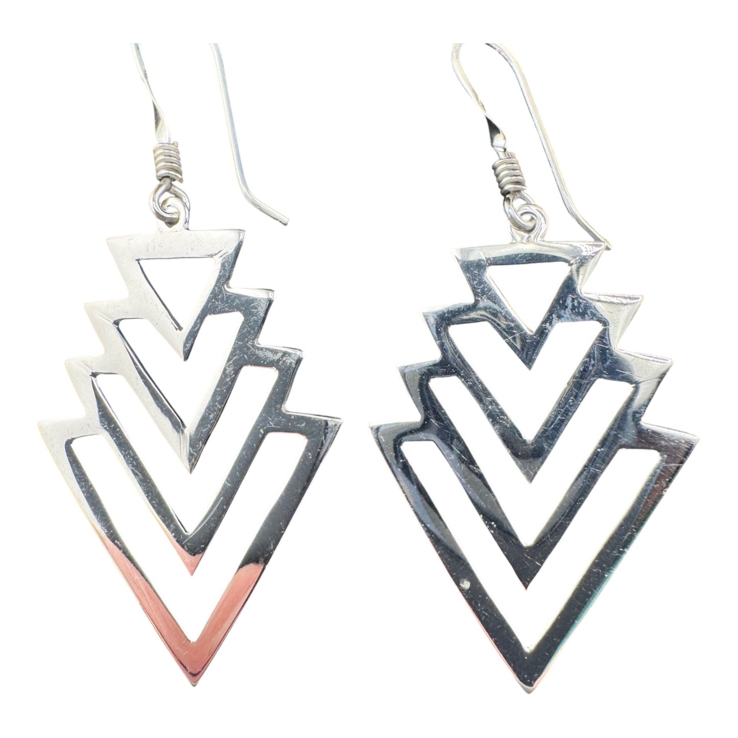 Triangulo Multi drop earrings