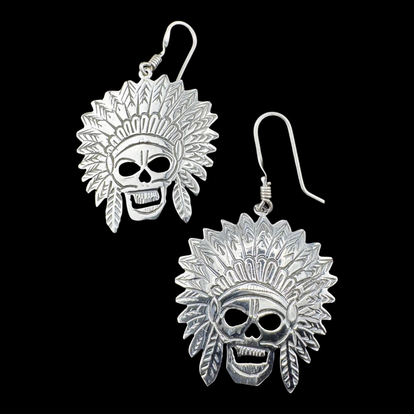 Calavera Penacho drop earrings