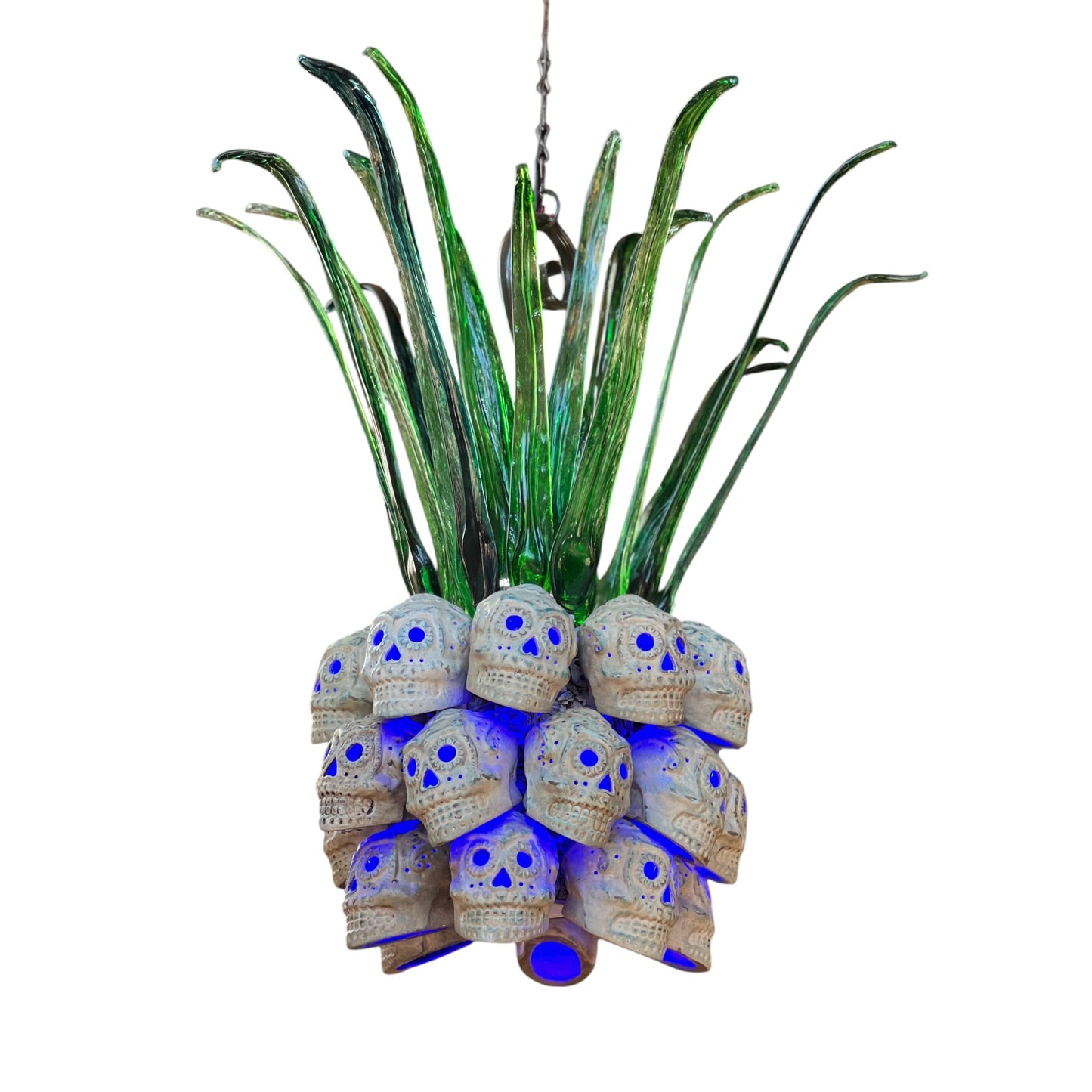 Sugar Skull Agave Chandelier GDE