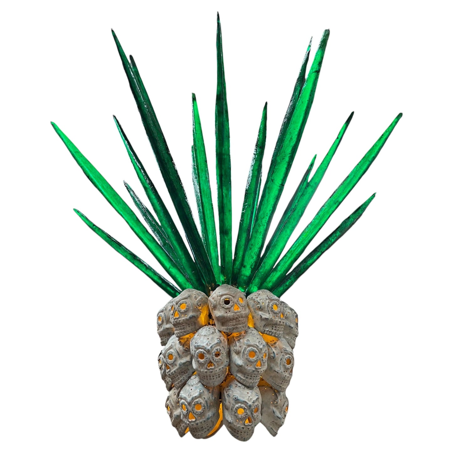 Sugar Skull Agave Chandelier XL
