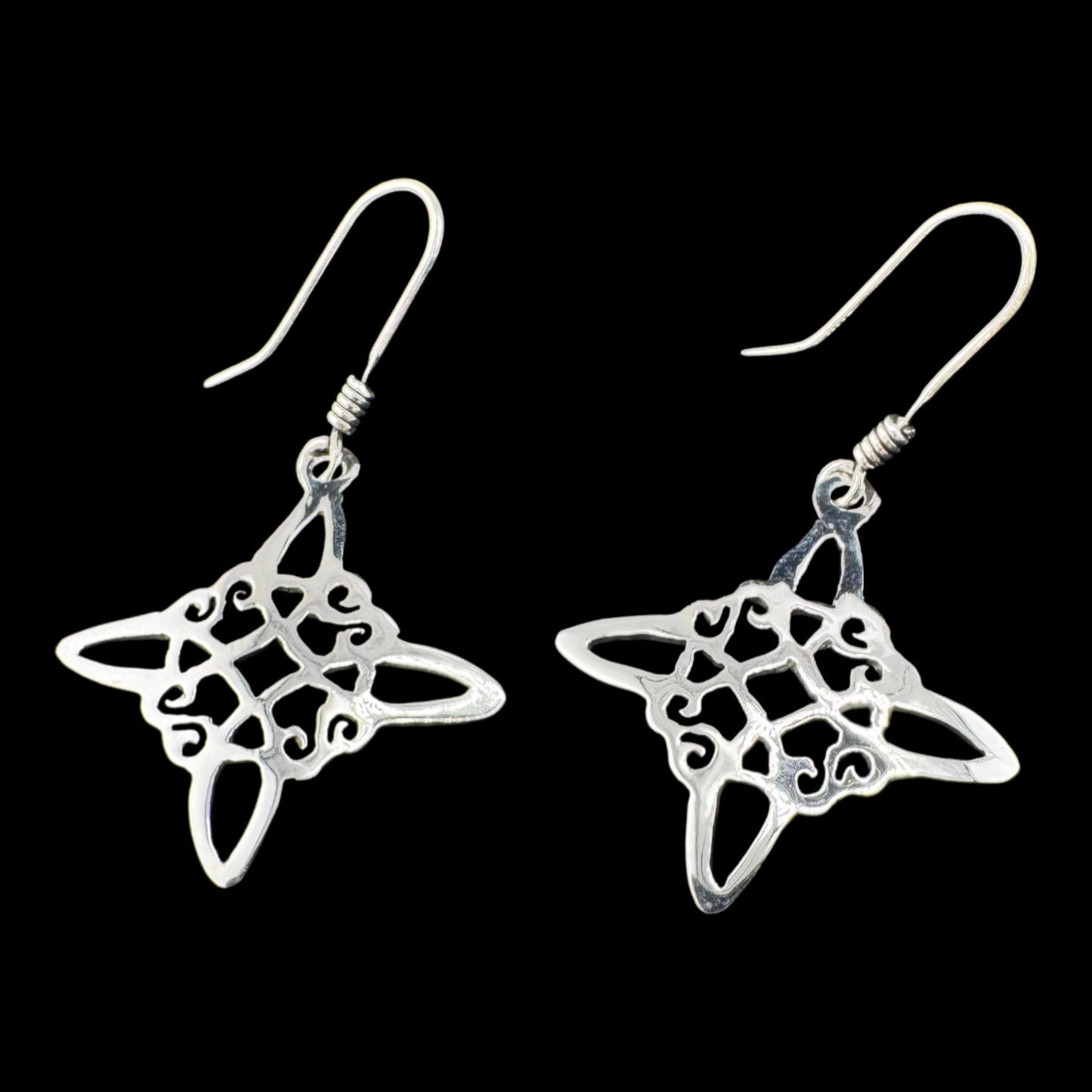 Celtic Knot Drop Earrings