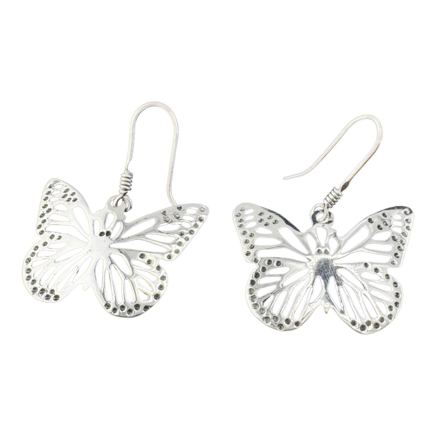 Butterfly Outline Drop Earrings