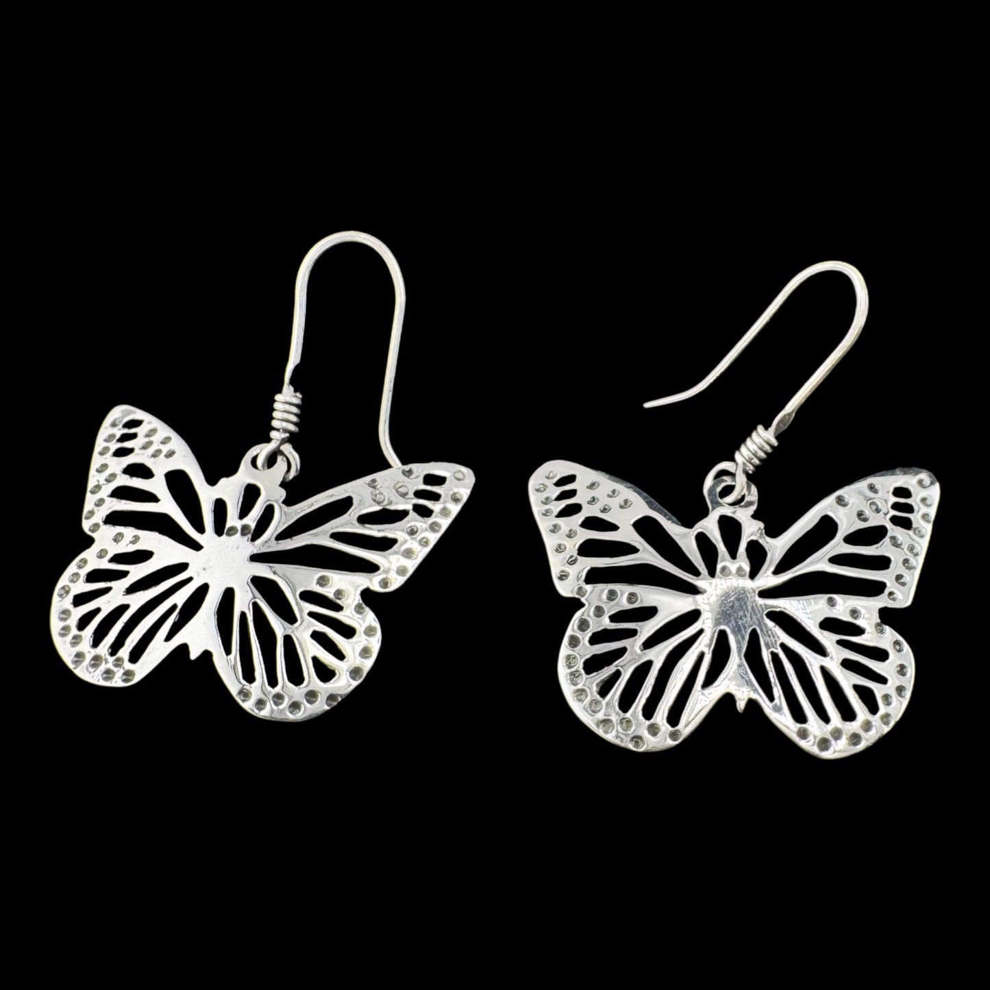 Butterfly Outline Drop Earrings