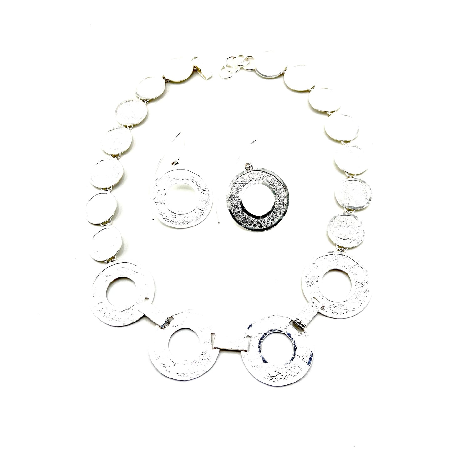 925 SET Sterling Silver Necklace Earrings