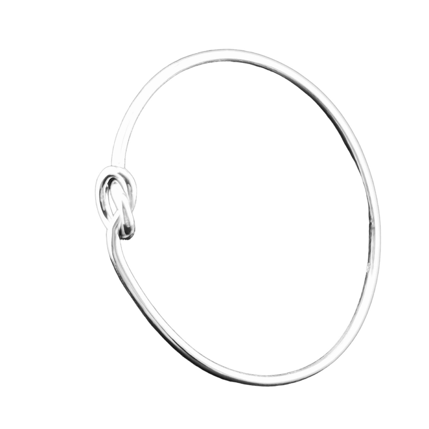 Sterling Silver .925 Bangle Bracelet 65mm Knot