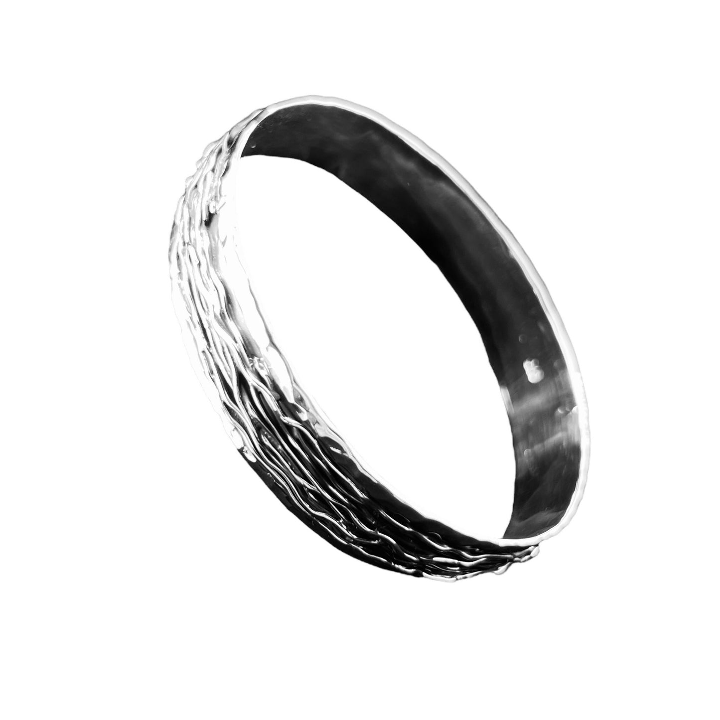 Sterling Silver .925 Bangle Bracelet 63mmx13mm