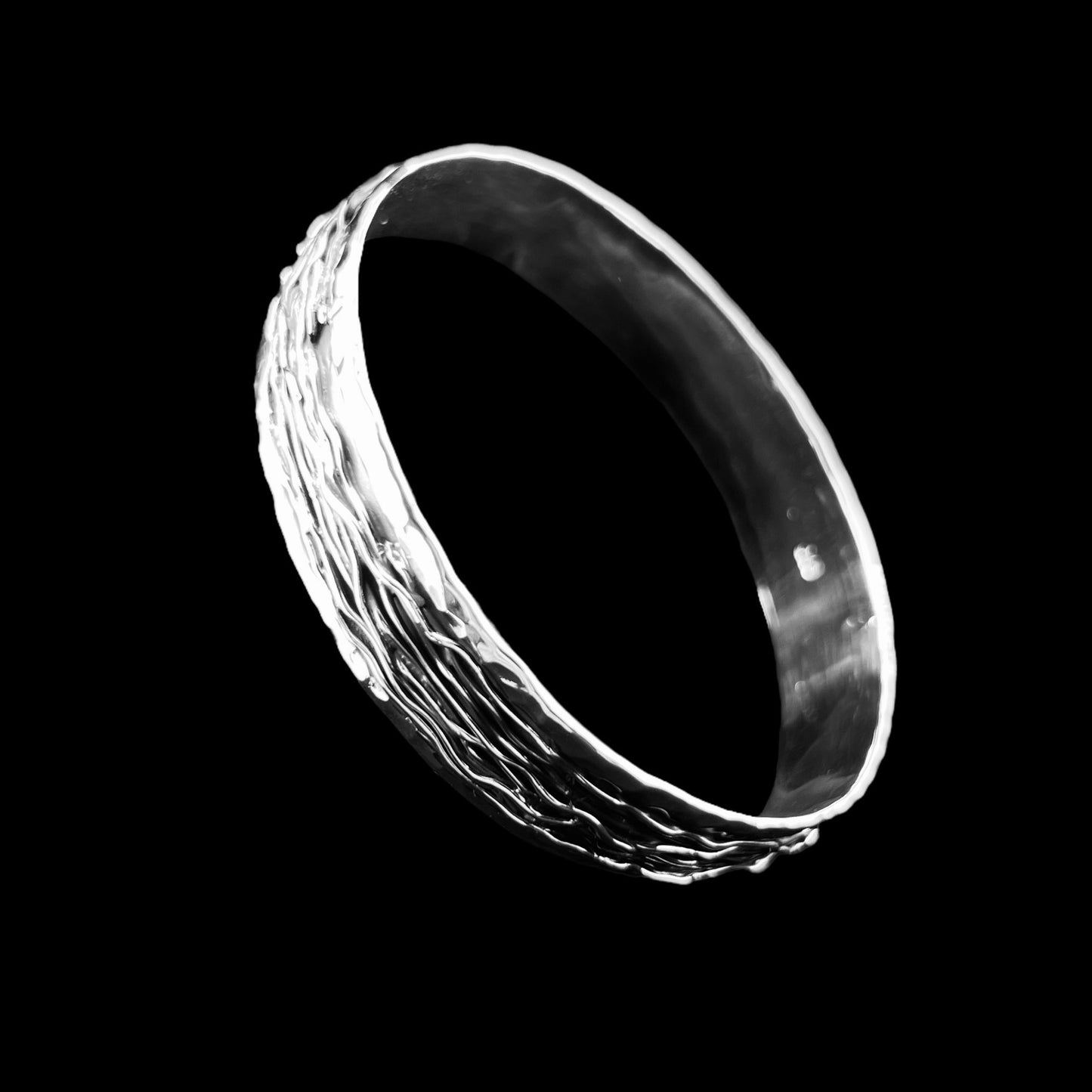 Sterling Silver .925 Bangle Bracelet 63mmx13mm