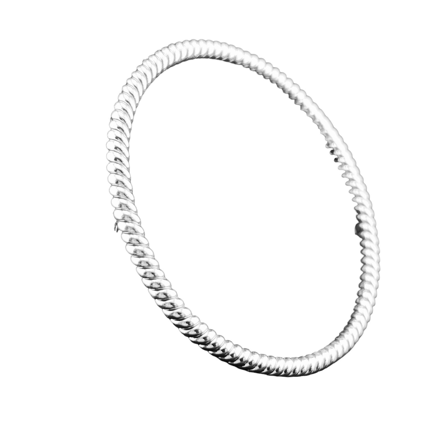 Sterling Silver .925 Bangle Bracelet 70mmx3mm Rope