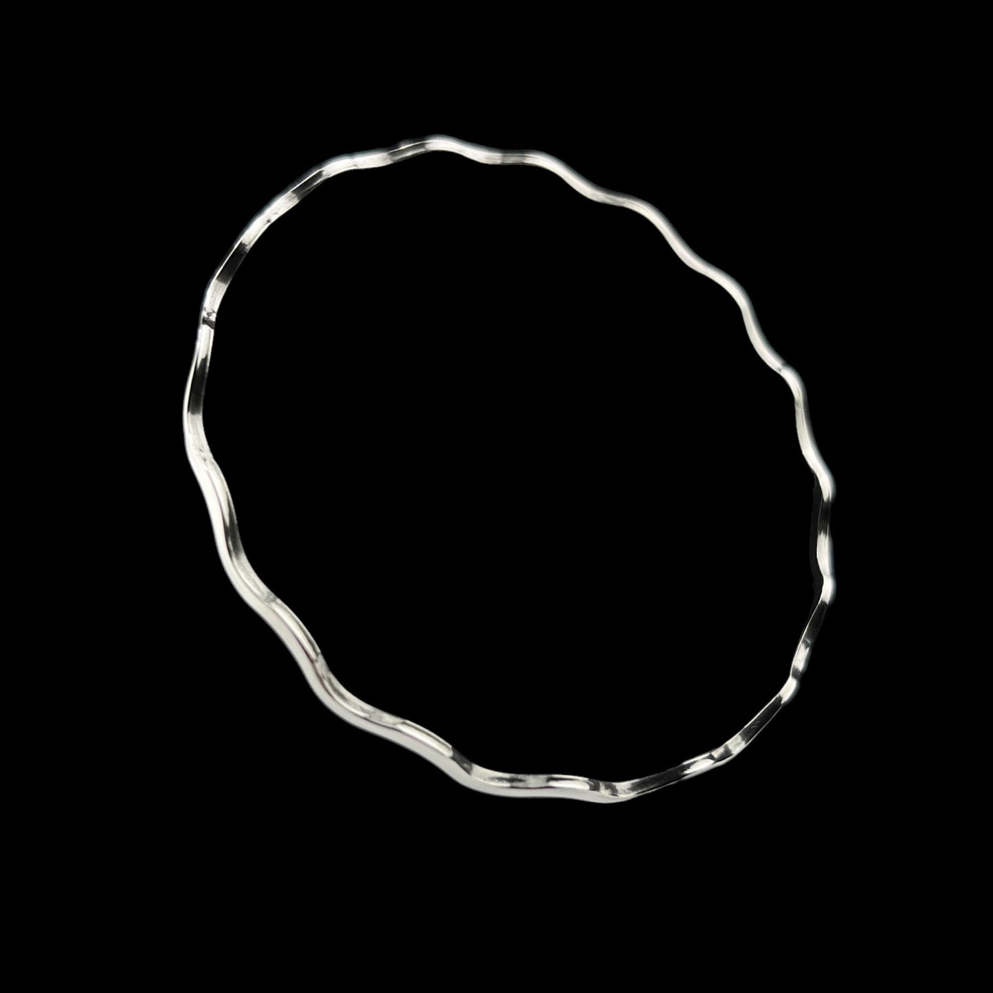 Sterling Silver .925 Bangle Bracelet 65mm