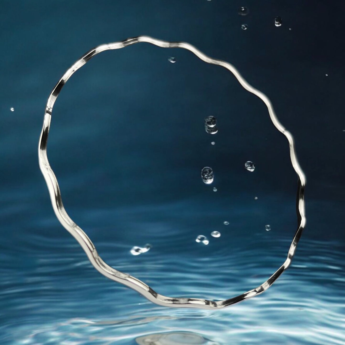 Sterling Silver .925 Bangle Bracelet 65mm