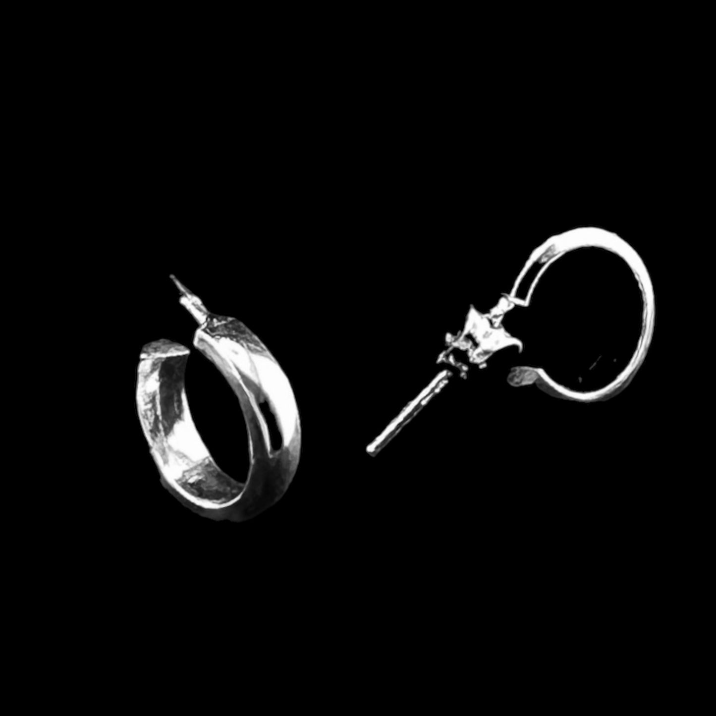 Sterling Silver .925 HOOP POST Earrings 10mm