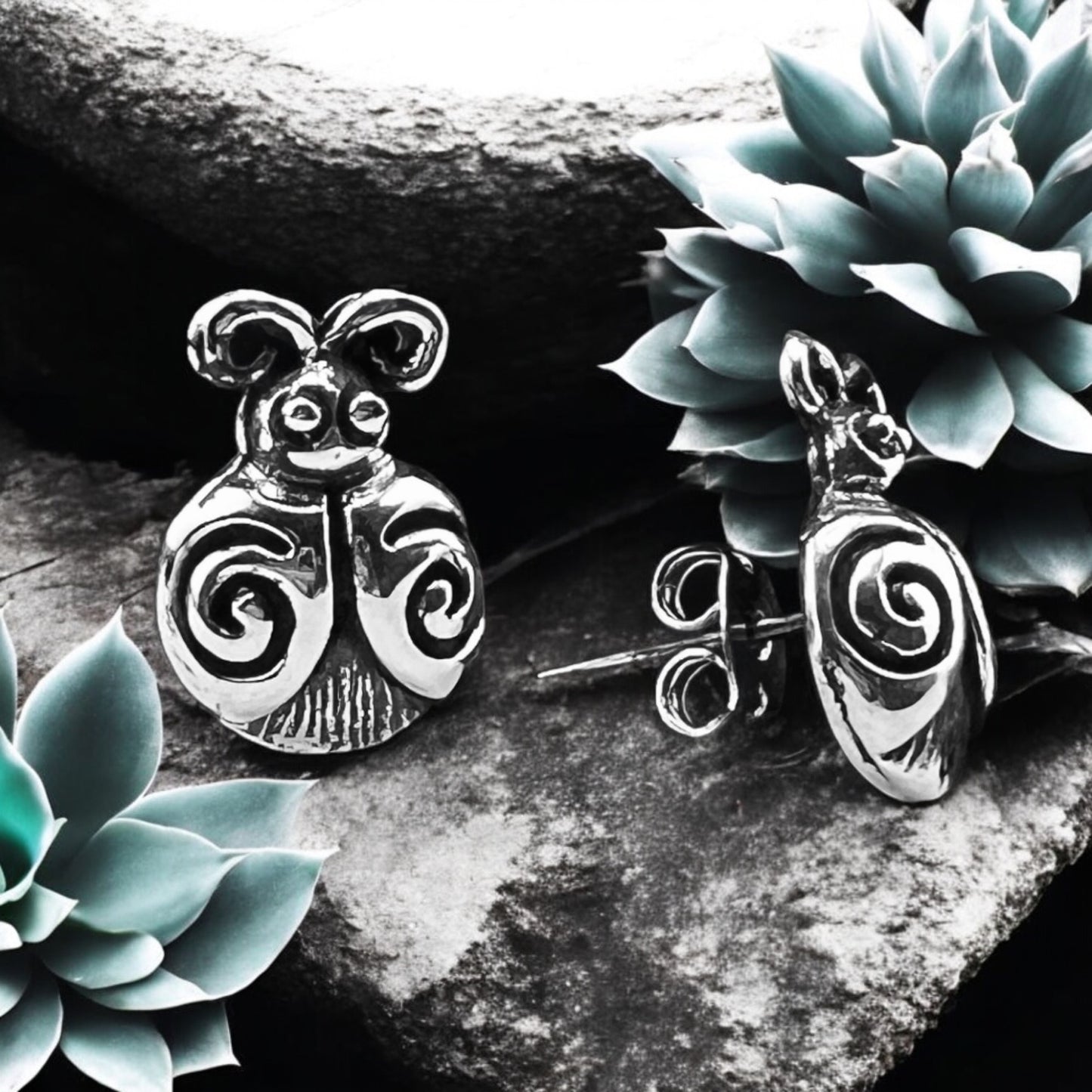 Sterling Silver .925 POST Earrings 10mmx12mm