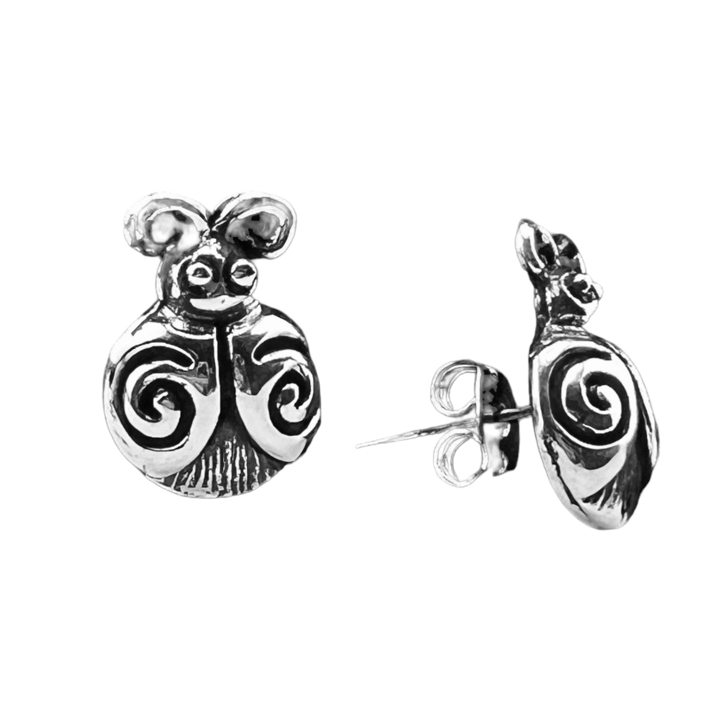 Sterling Silver .925 POST Earrings 10mmx12mm