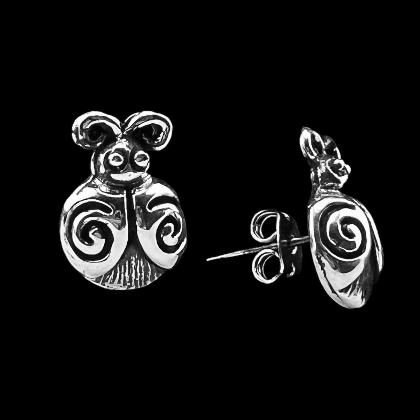 Sterling Silver .925 POST Earrings 10mmx12mm