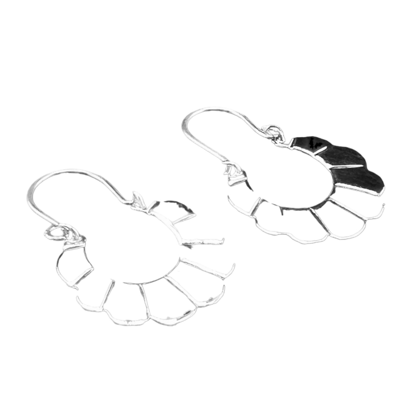 Sterling Silver .925 LATCH Earrings 22mmx40mm