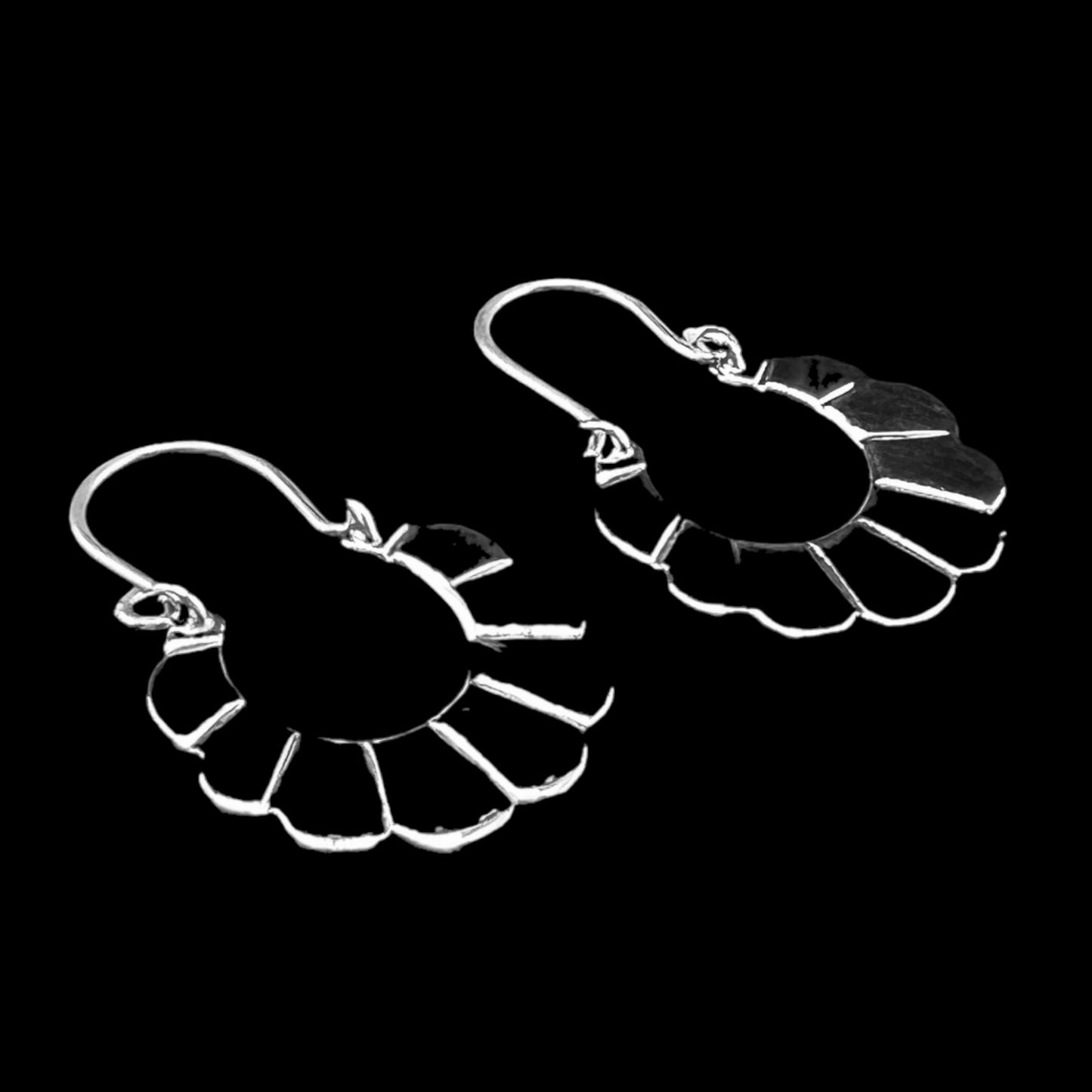 Sterling Silver .925 LATCH Earrings 22mmx40mm