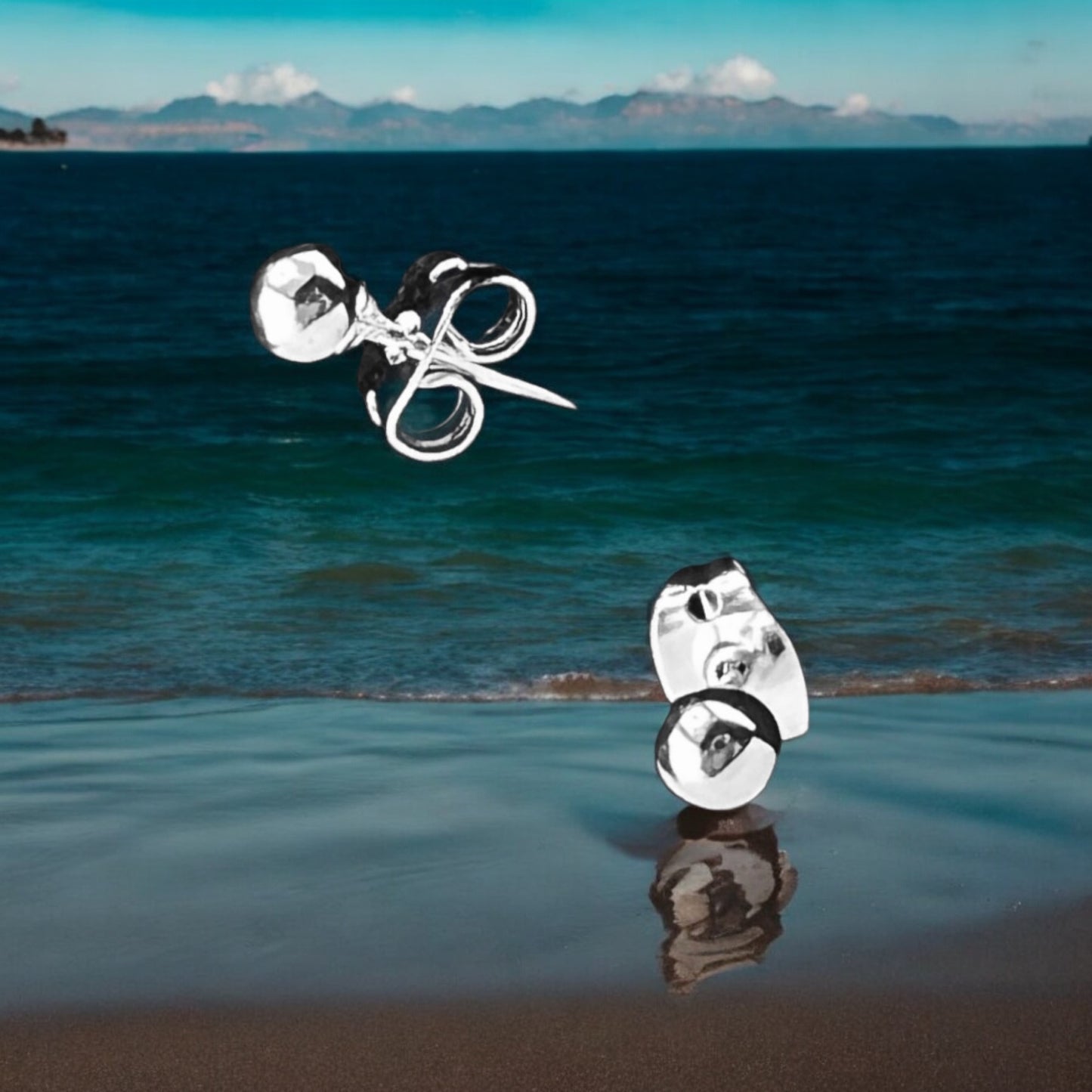 Sterling Silver .925 POST Earrings 3mm Silver Ball