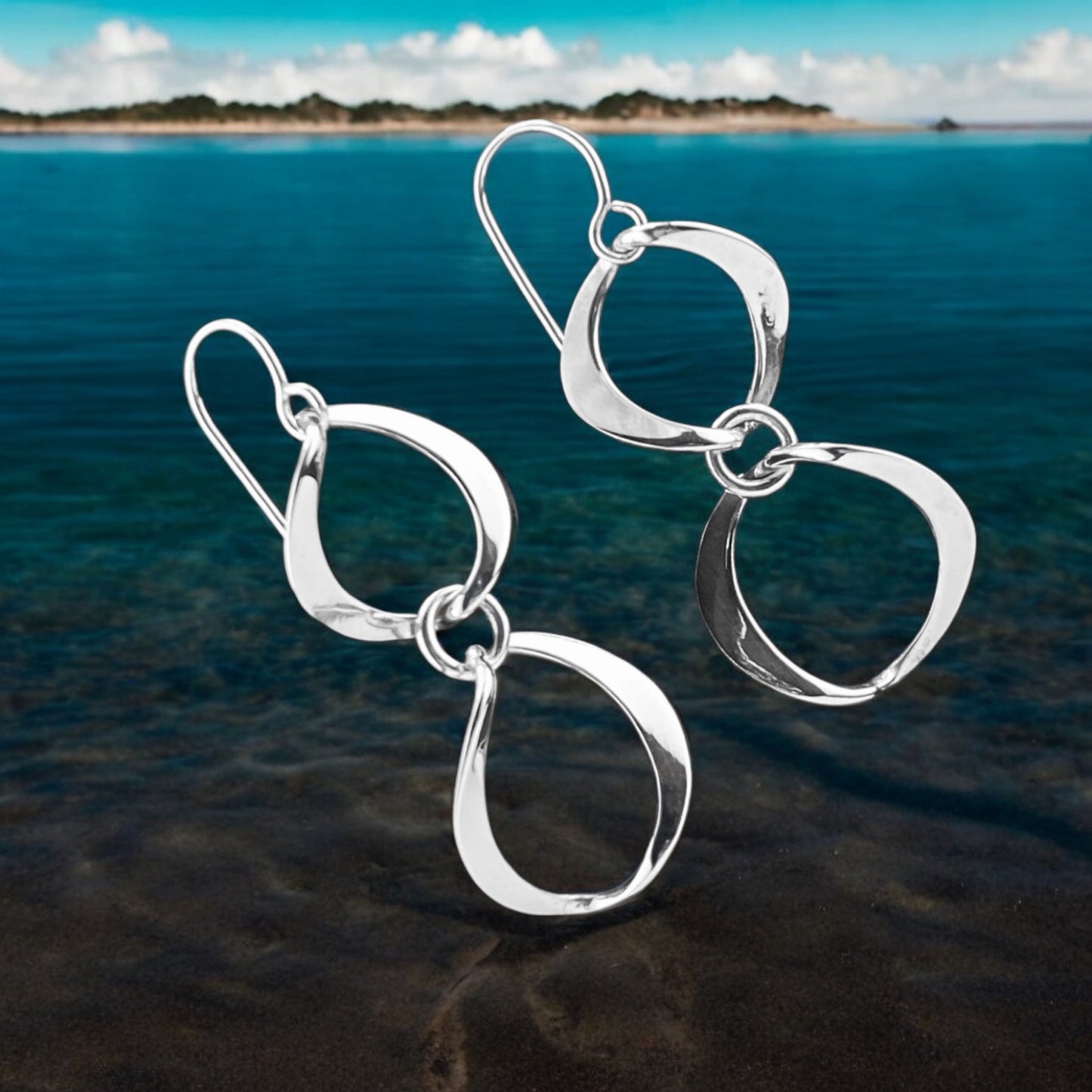 Sterling Silver .925 HOOK Earrings 16mm