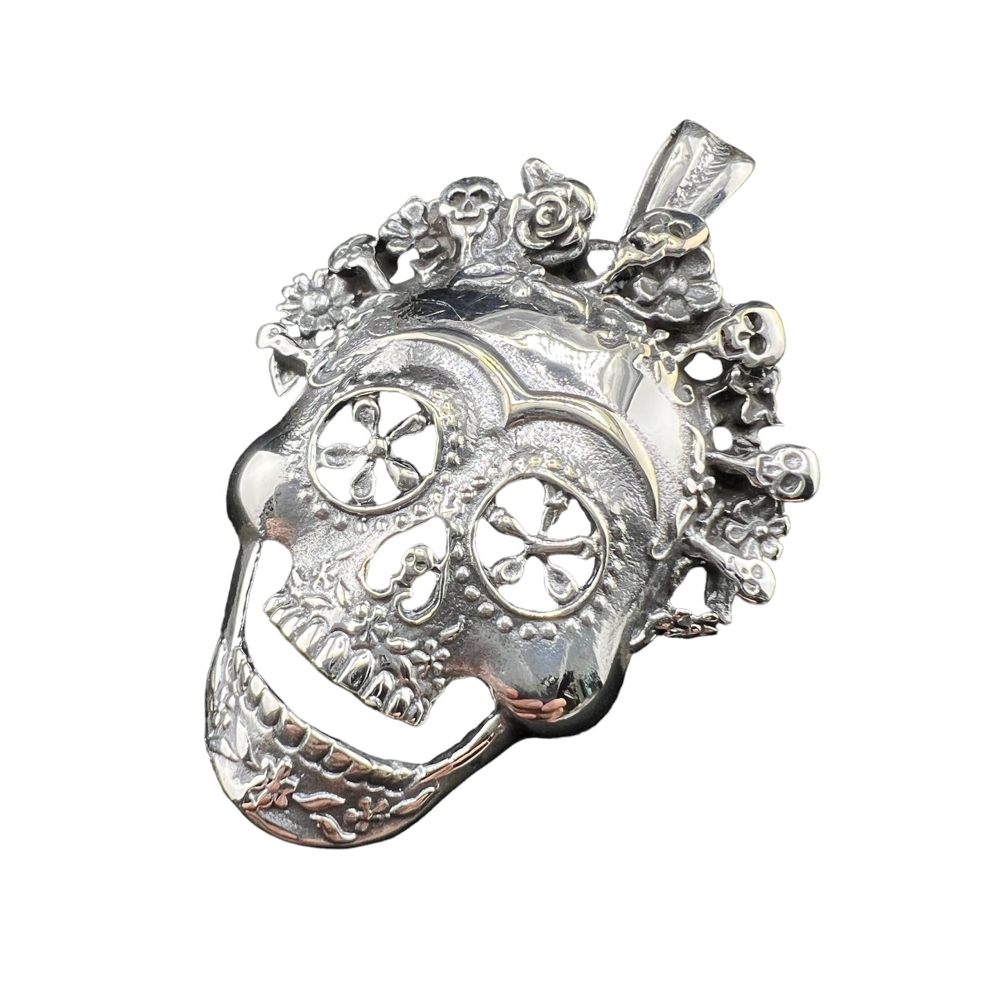 .925 Silver Pendant Skull 35mm x 50mm