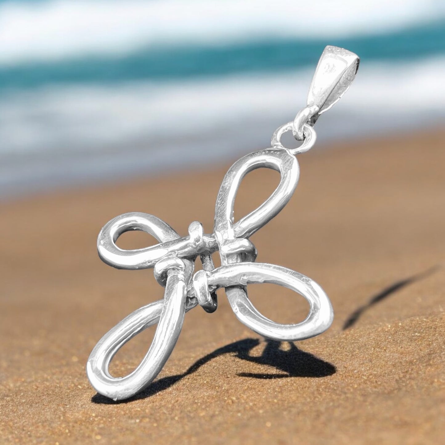 .925 Silver Pendant CROSS 40mm x 40mm