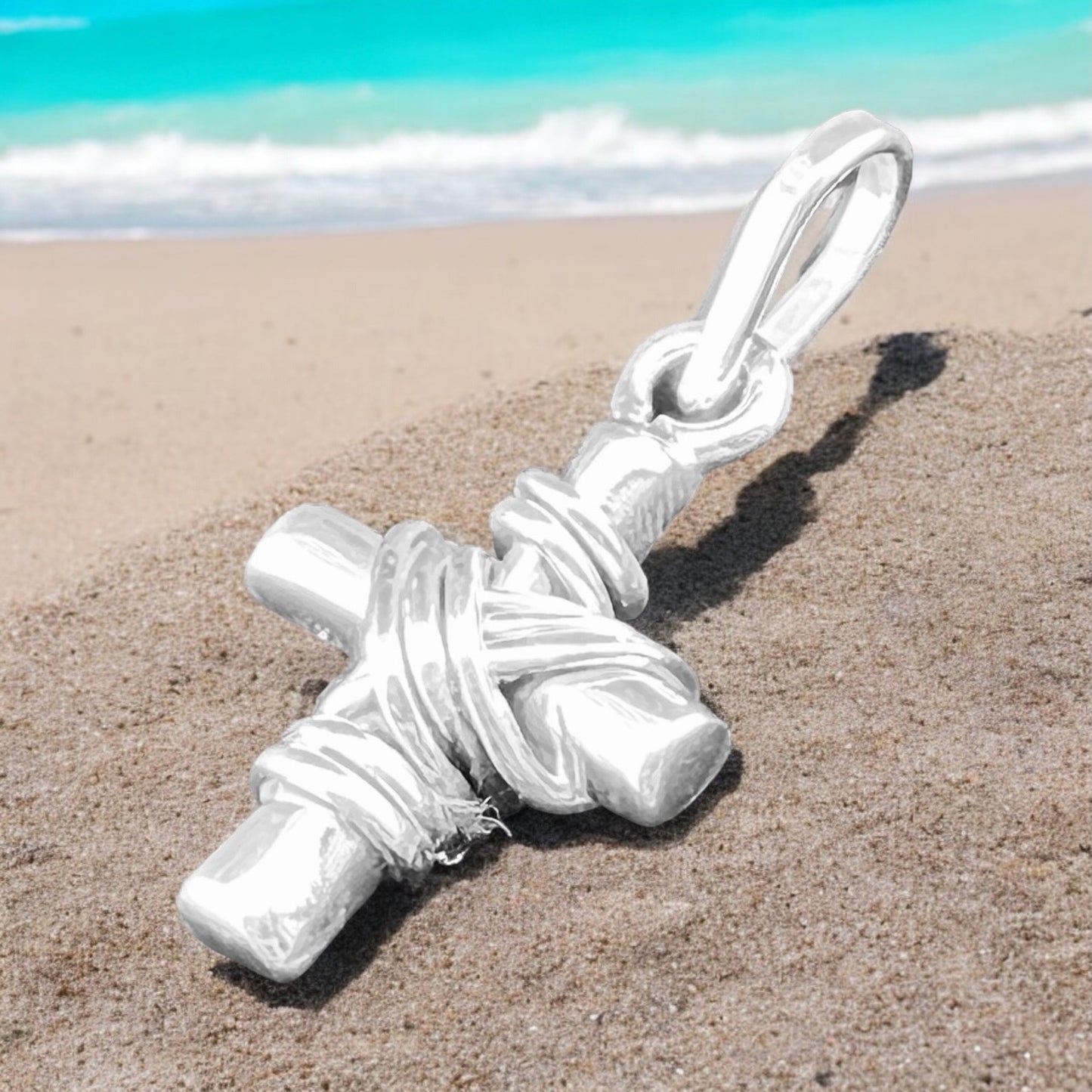 .925 Silver Pendant CROSS 18mm x 28mm