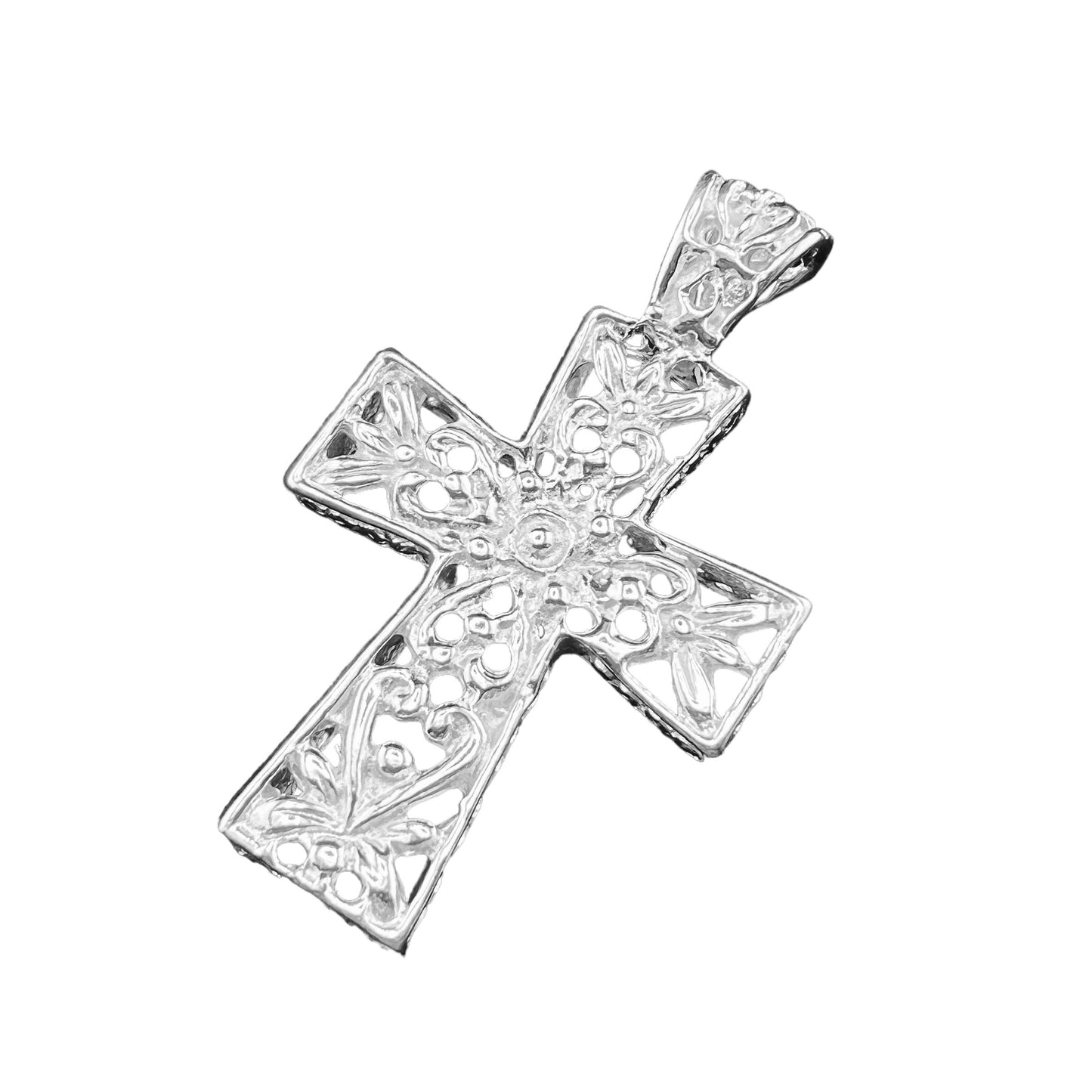 .925 Silver Pendant CROSS 30mm x 40mm